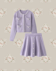 Beaded Flower Style Knit Set-Up ビーズフラワー風ニットセットアップ