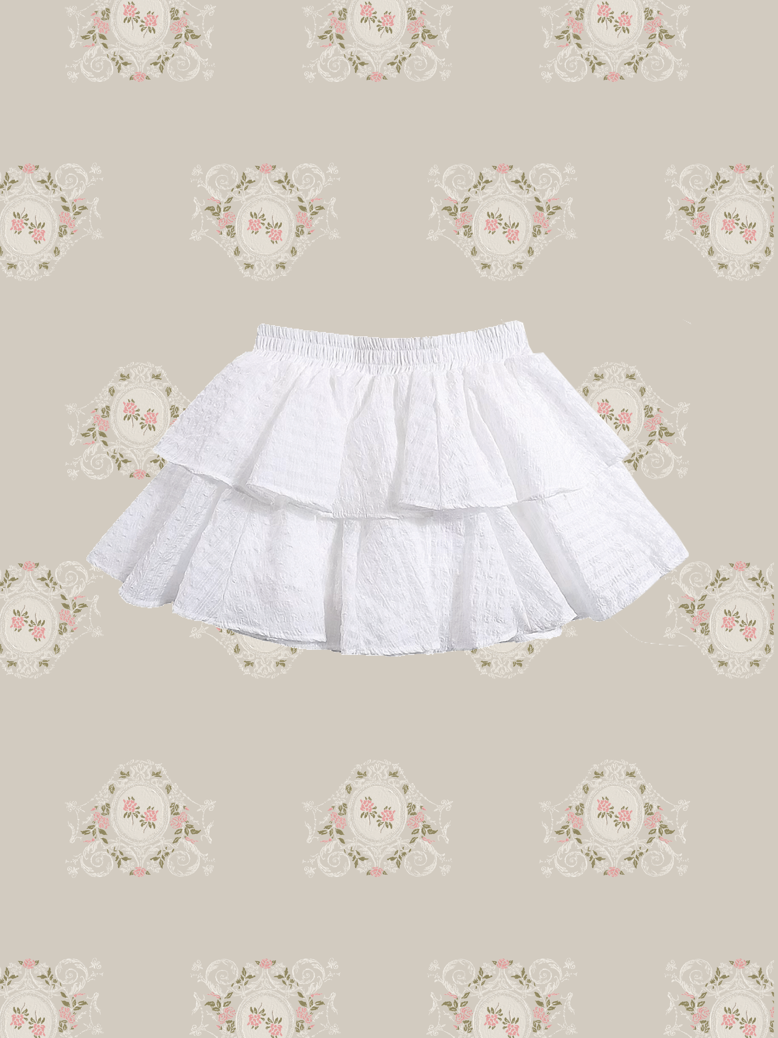 Peplum Layered Mini Skirt/ペプラムレイヤードミニスカート