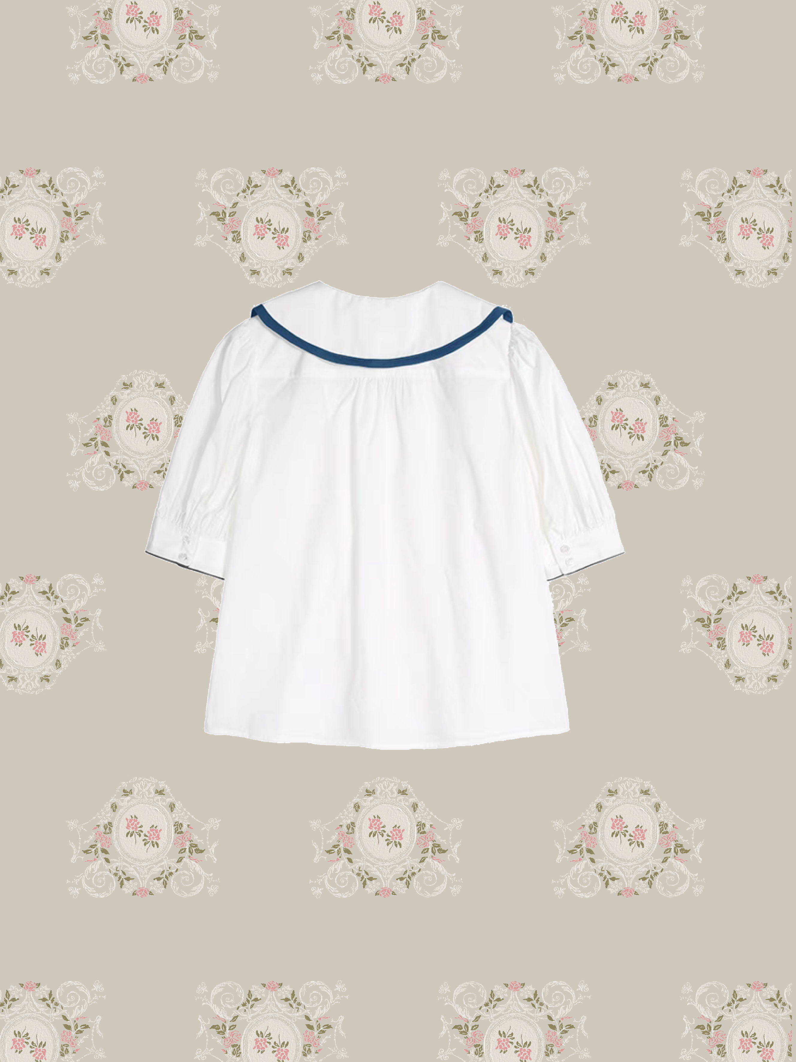 Baby Collar Puff Sleeve Shirt/ベビーカラーパフスリーブシャツ