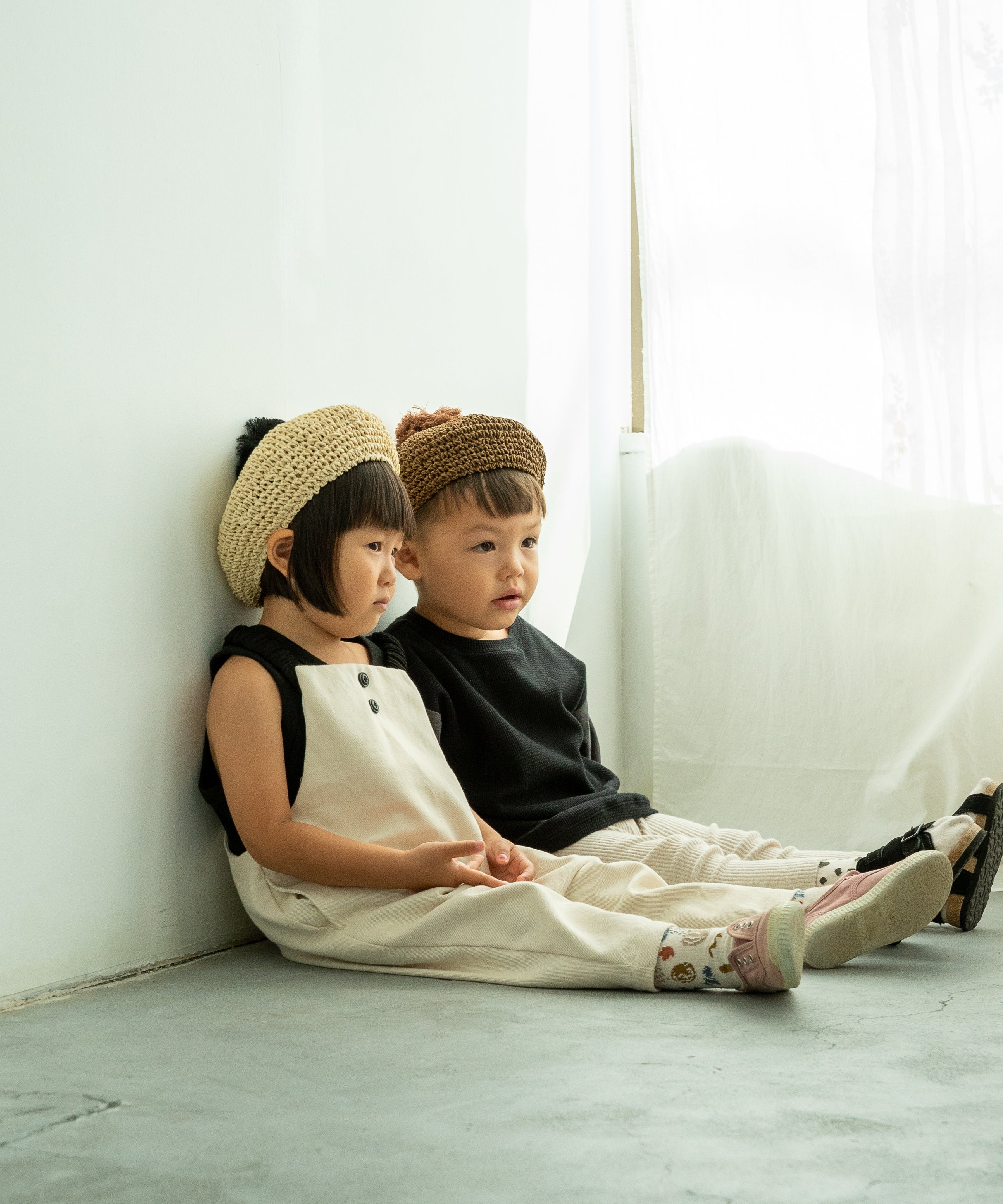 Bicolor Overalls / black x brown