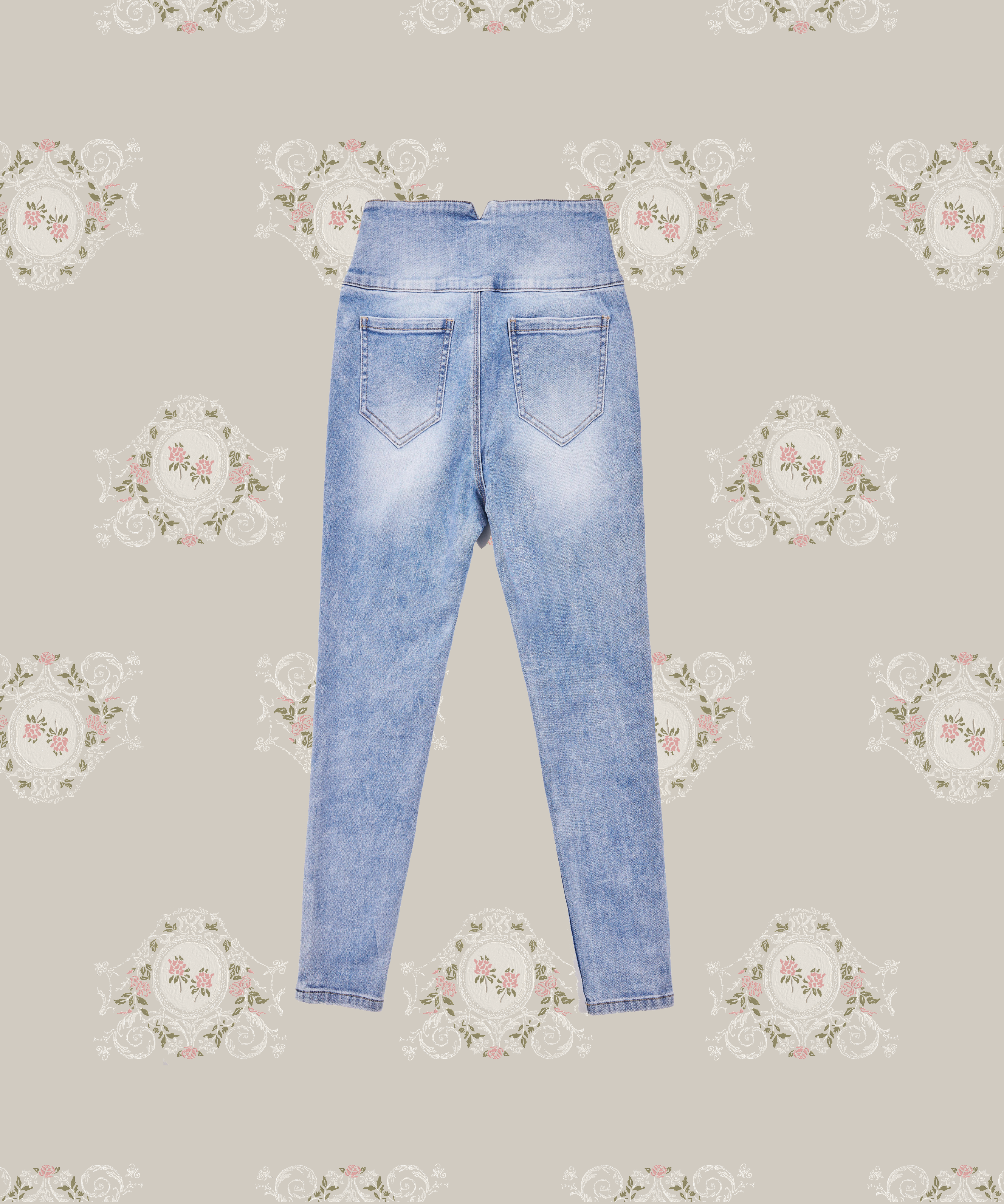 Vintage High-Waisted Stretch Skinny Jeans