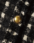 Vintage Style Check Tweed Jacket