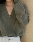 V-neck Wool Cardigan