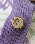Vintage Purple Motif Cardigan