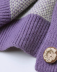 Vintage Purple Motif Cardigan