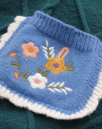 Moss Green Embroidery Cardigan