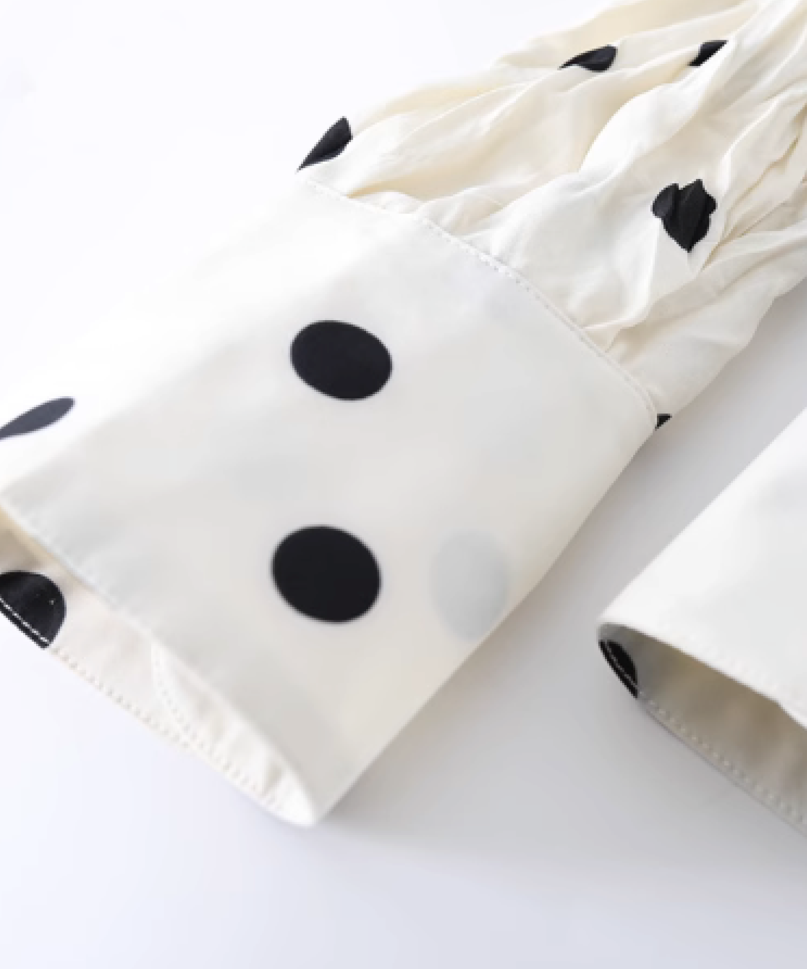 French Dots Gather Shirt