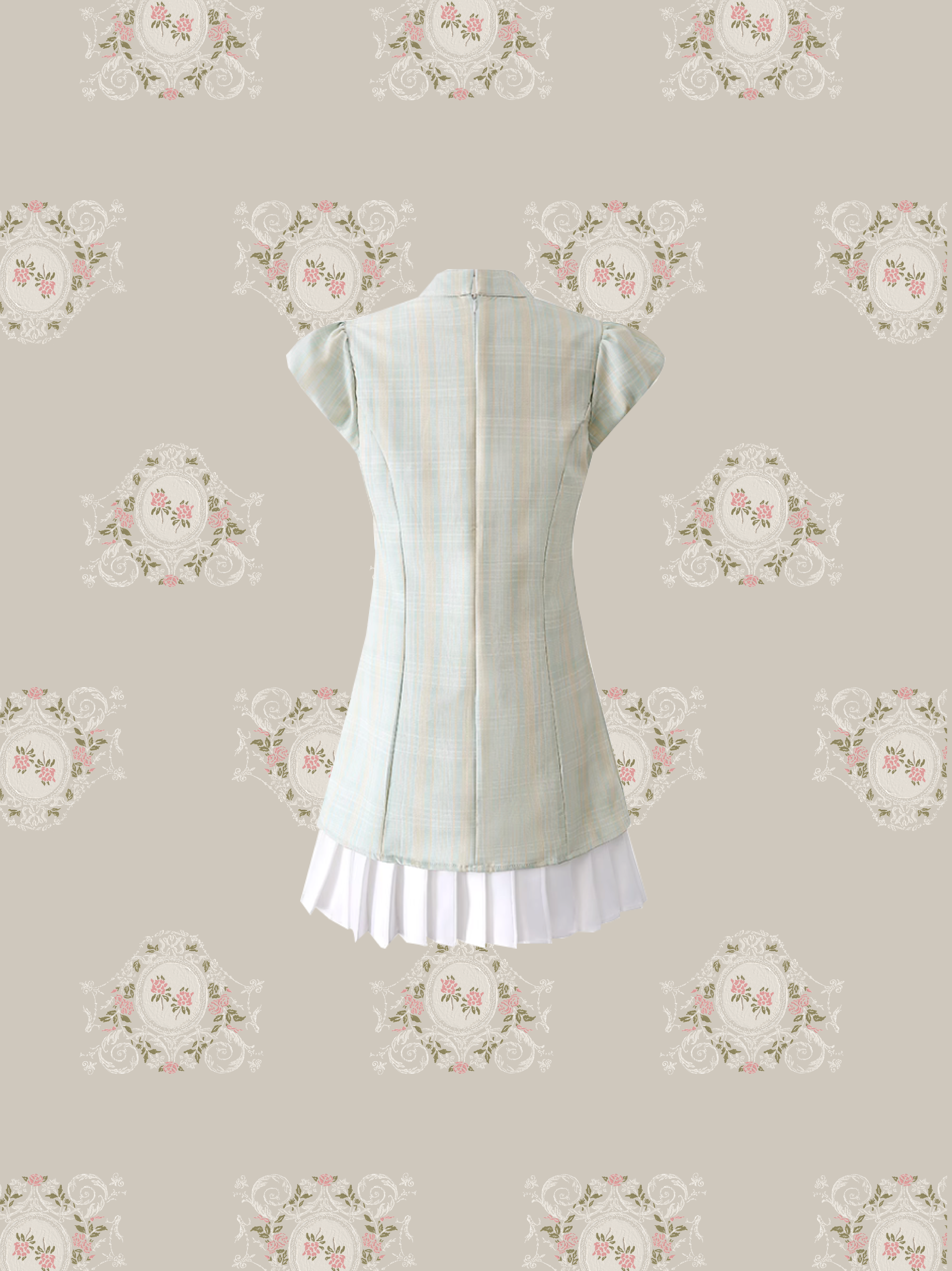 Fresh Color Pleats China Dress/フレッシュカラープリーツチャイナドレス