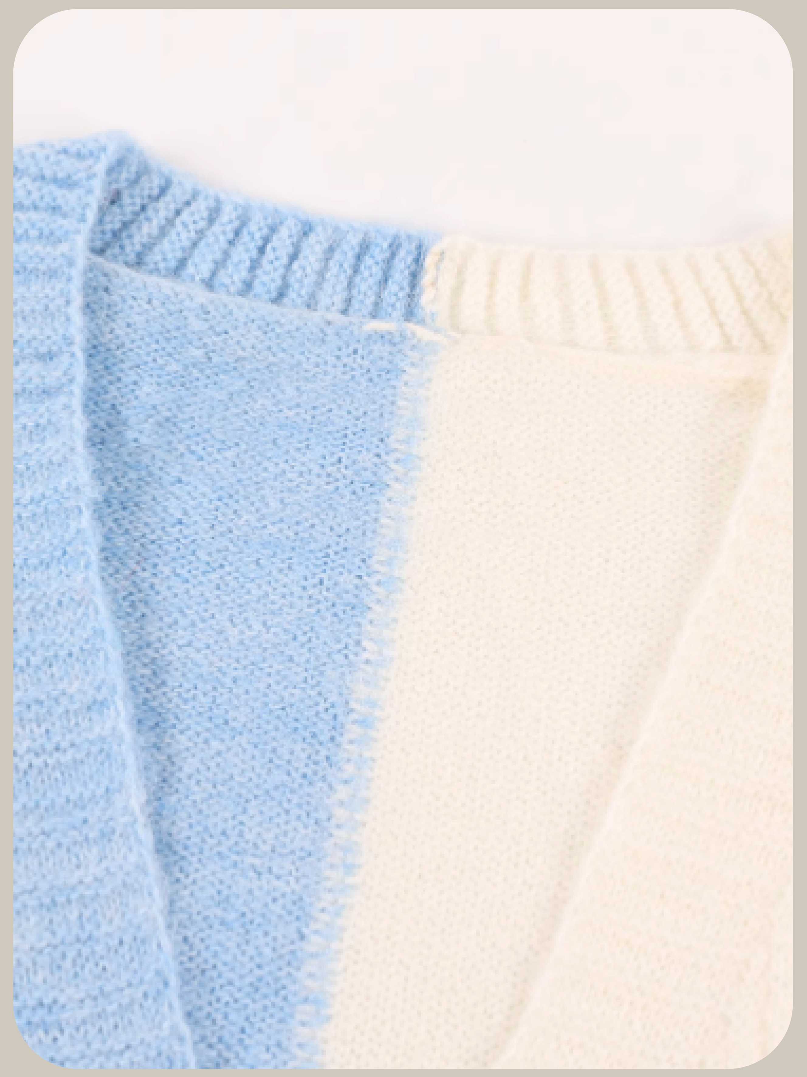 Heart Button Bi Color Cardigan/ハートボタンバイカラーカーディガン