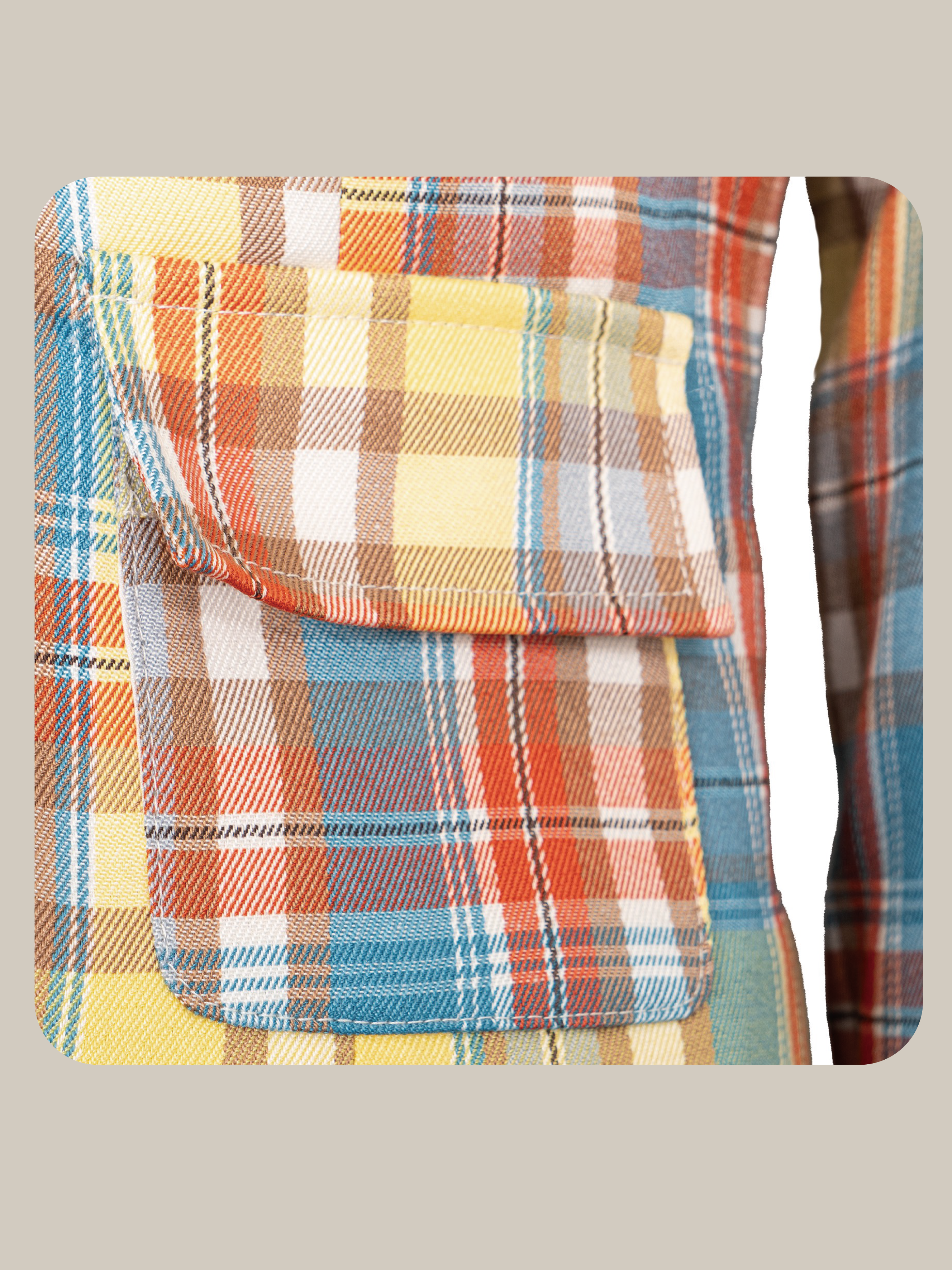 Vintage Plaid Asymmetric Skirt Set Up