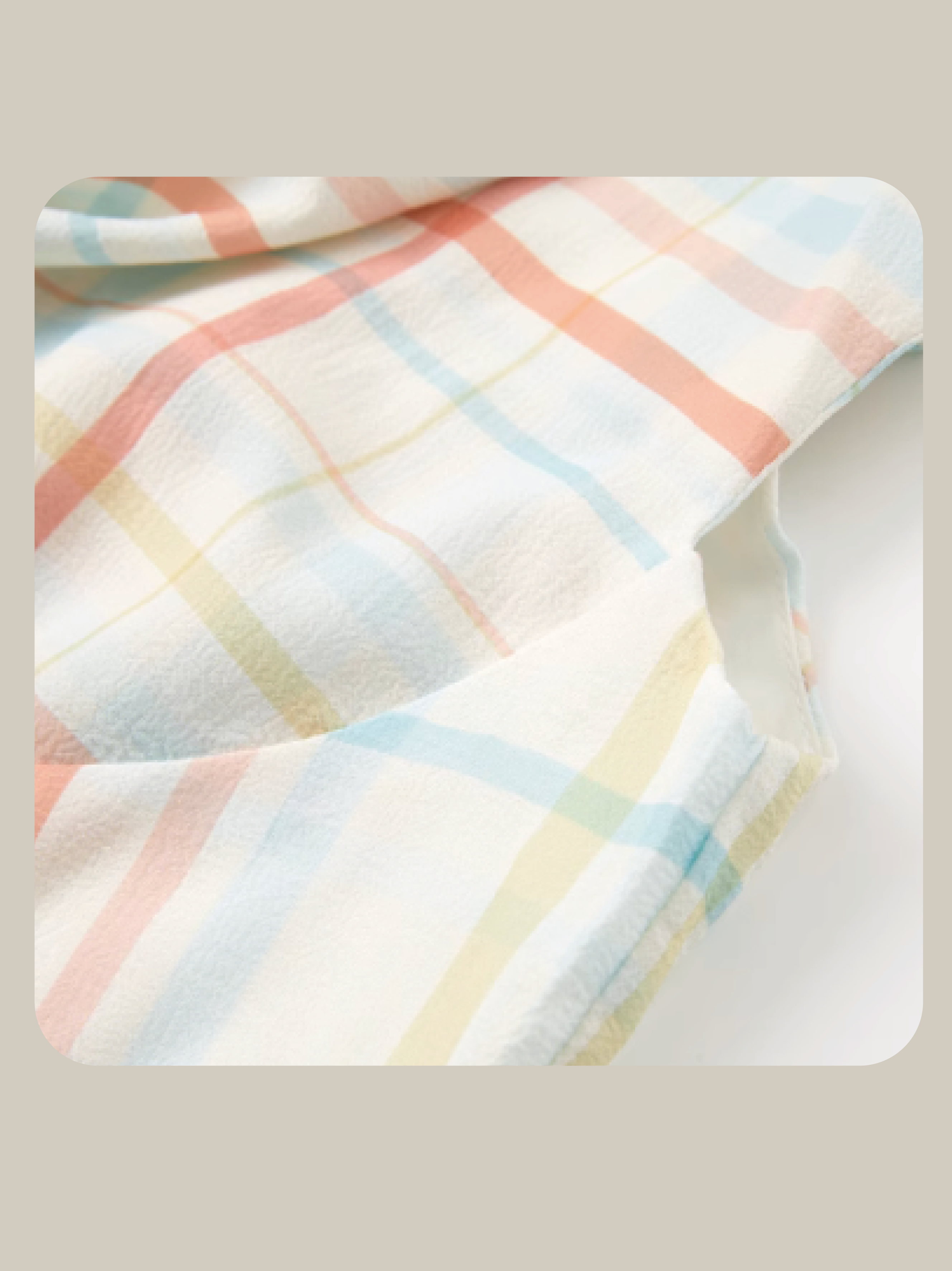 Pastel Color Plaid One Piece/パステルカラーチェックワンピース