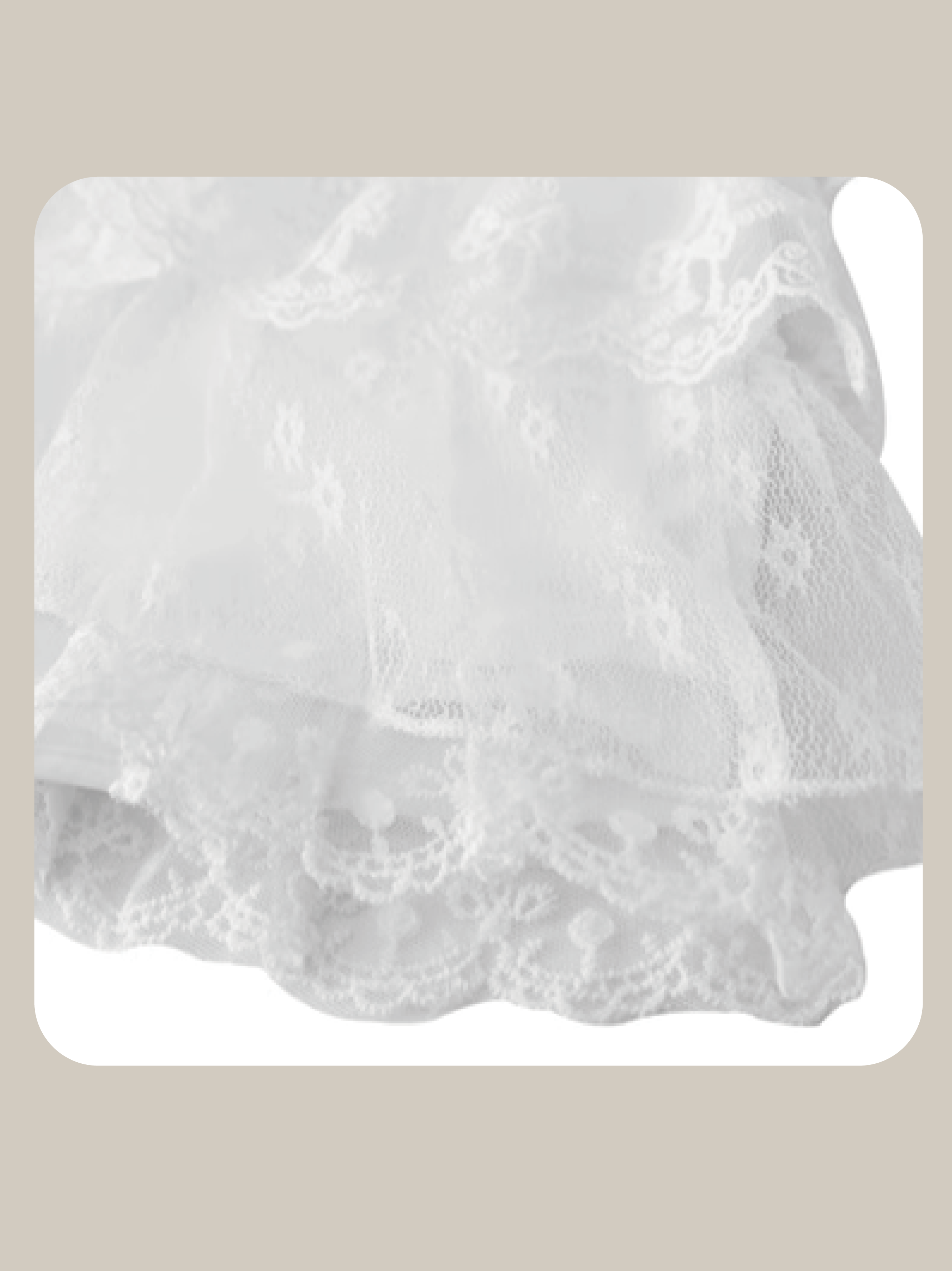 Sweet Lace Motif Mini Skirt