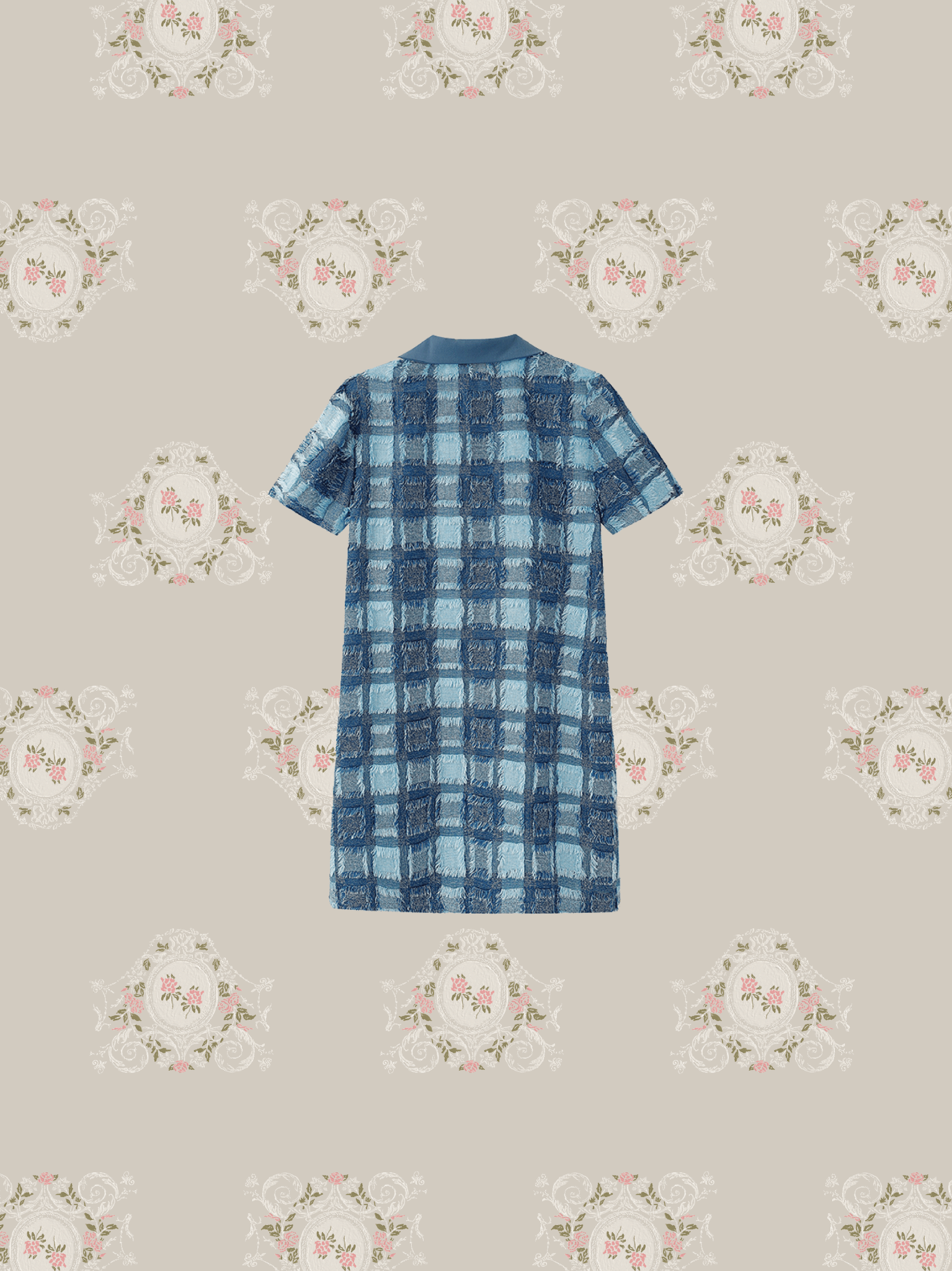 Baby Collar Patchwork Dress