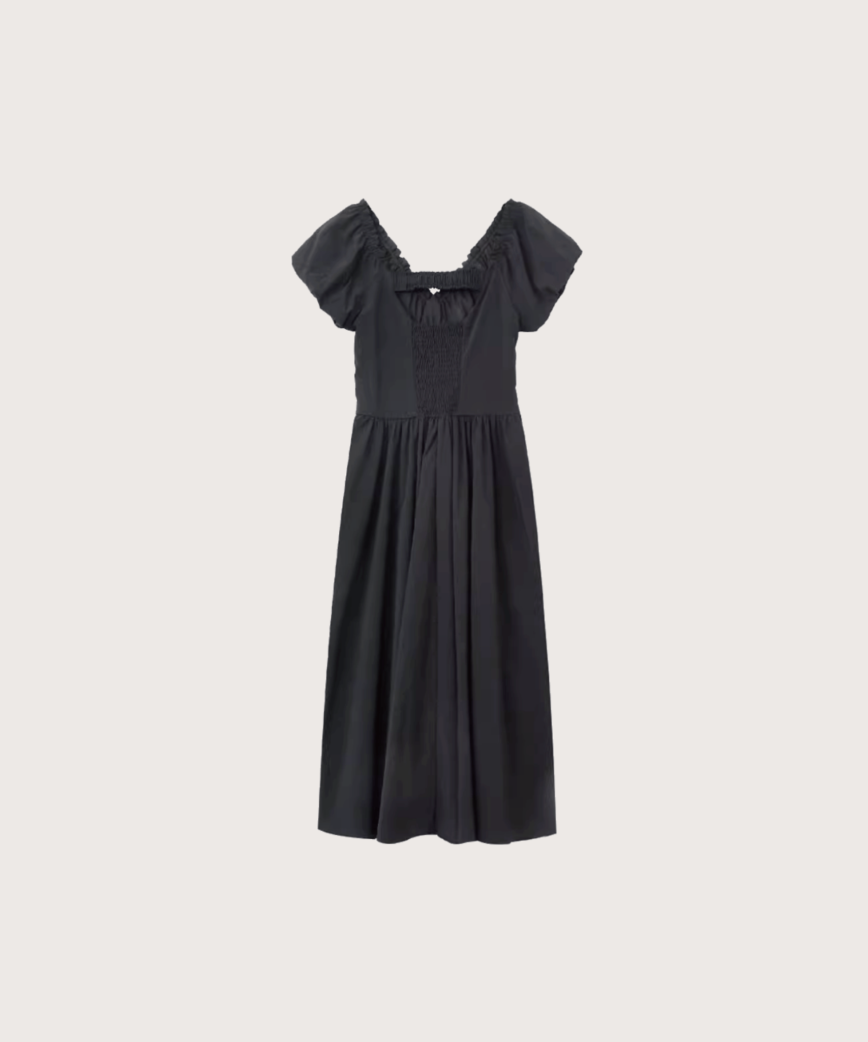 Bubble Sleeve Waisted Dress バブルスリーブウエストドレス - LOVE POMME POMME