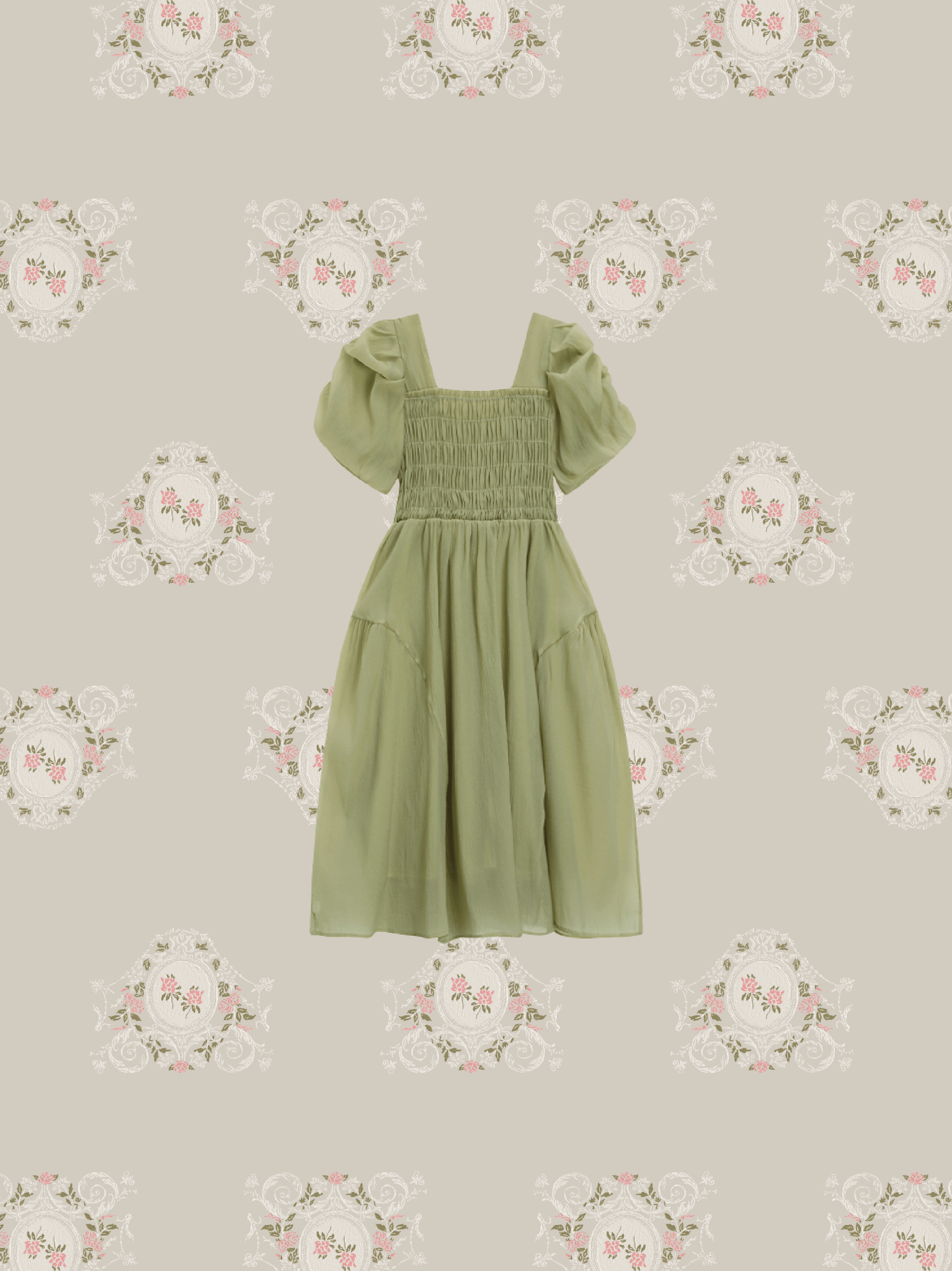 Fluffy Bubble Sleeves Dress - LOVE POMME POMME