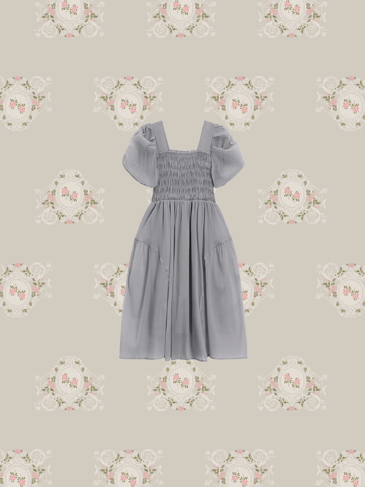 Fluffy Bubble Sleeves Dress - LOVE POMME POMME