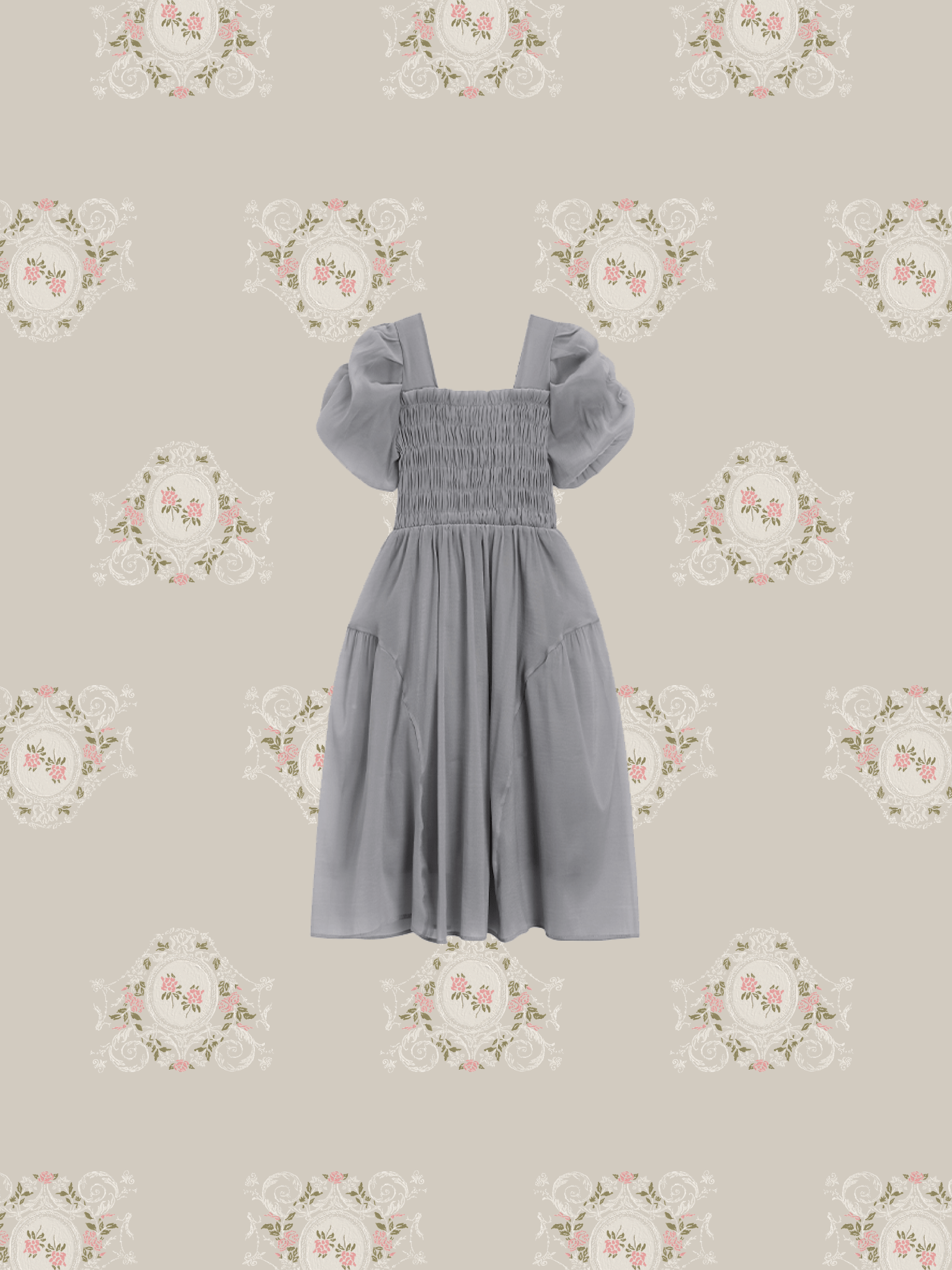 Fluffy Bubble Sleeves Dress - LOVE POMME POMME