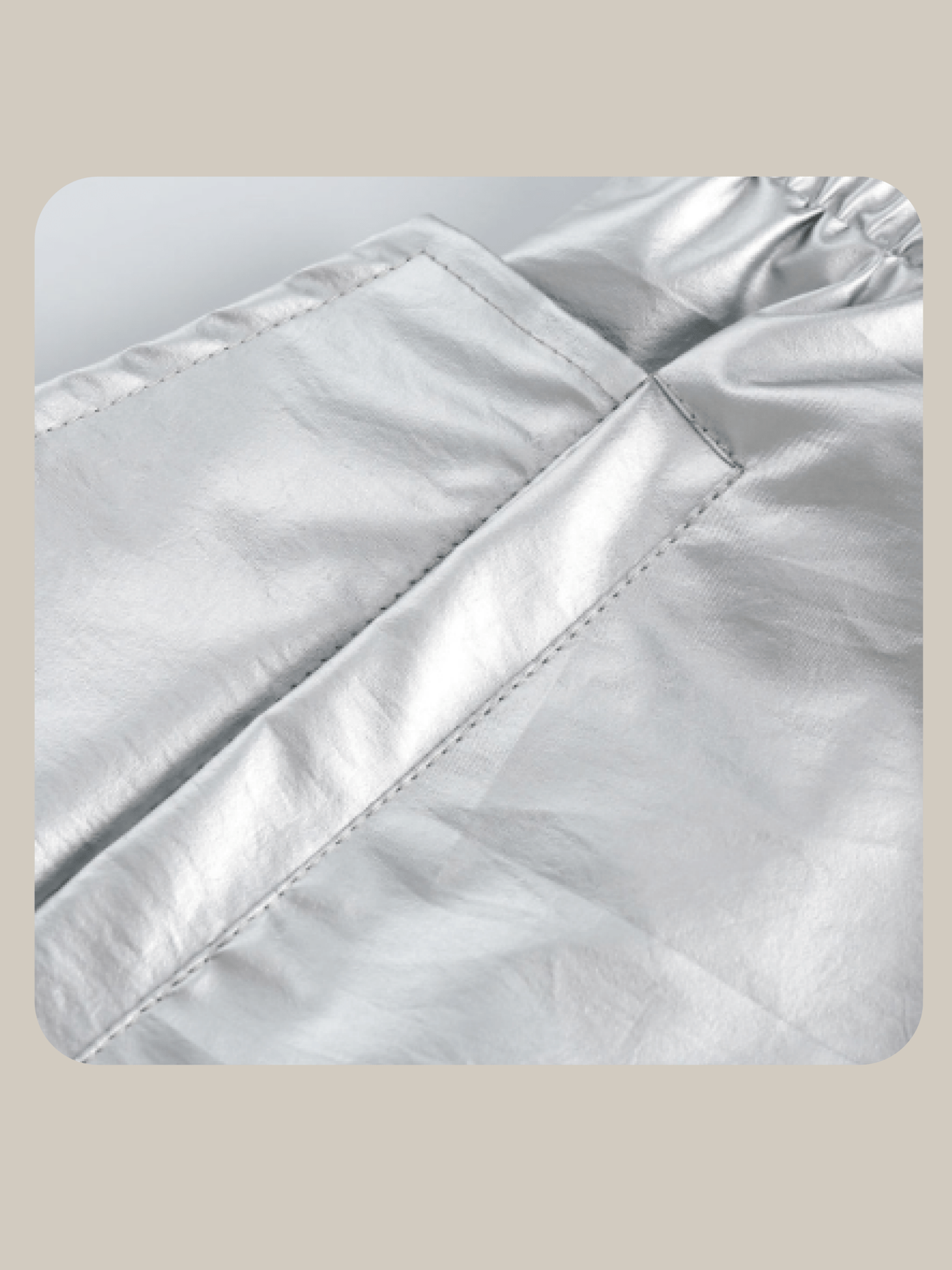Functional Style Silver Skirt ファンクショナルスタイルシルバースカート - LOVE POMME POMME
