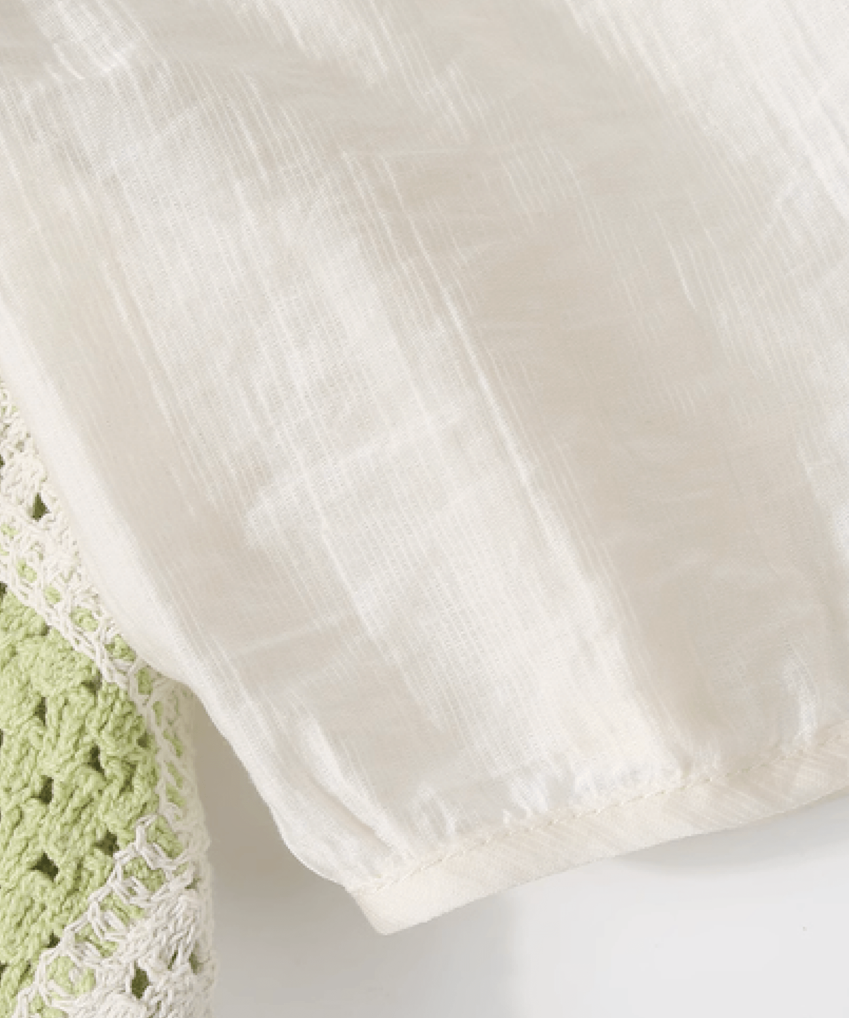 Moss Green Knit Stitching Tops モスグリーン ニットステッチトップス - LOVE POMME POMME