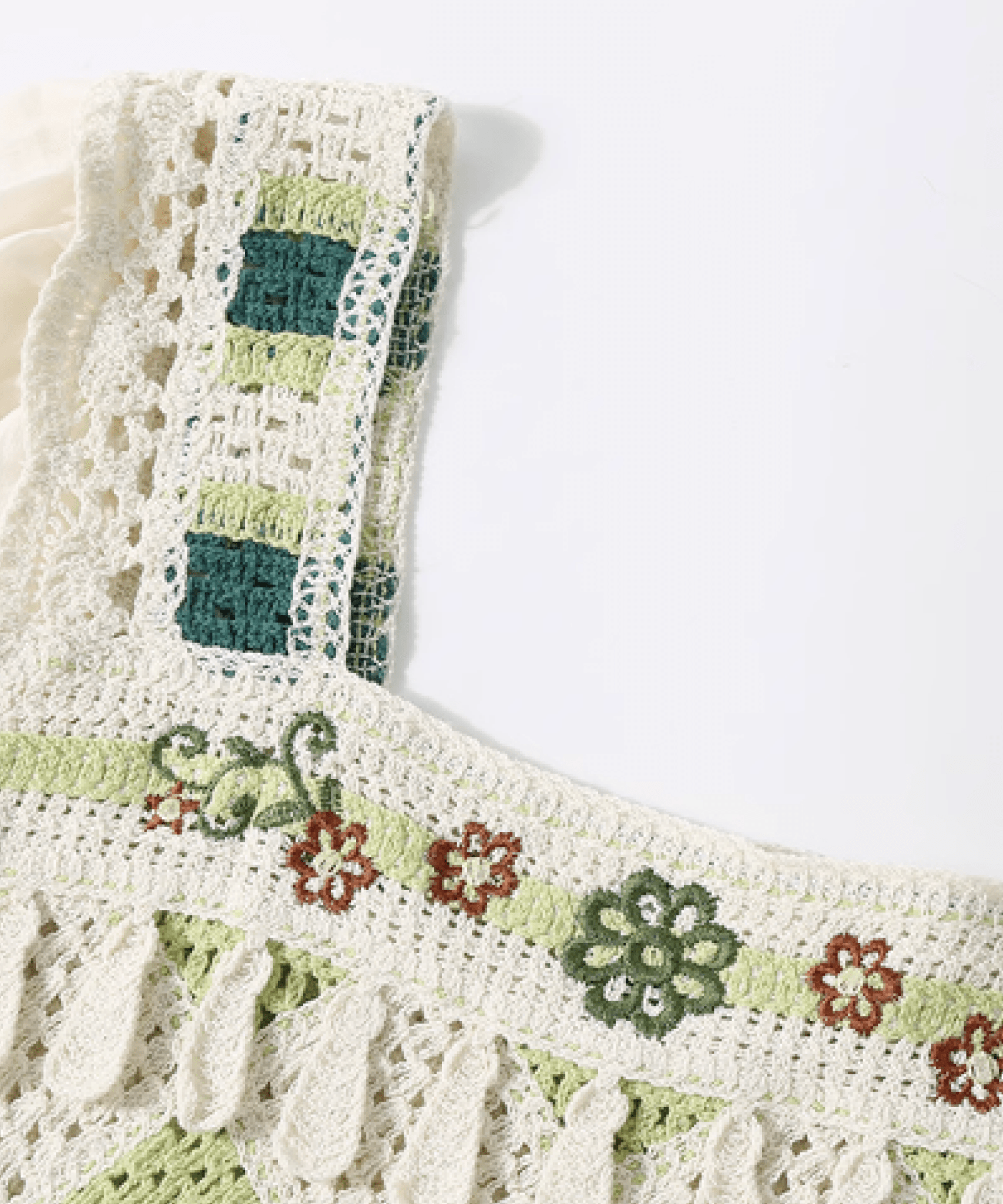 Moss Green Knit Stitching Tops モスグリーン ニットステッチトップス - LOVE POMME POMME