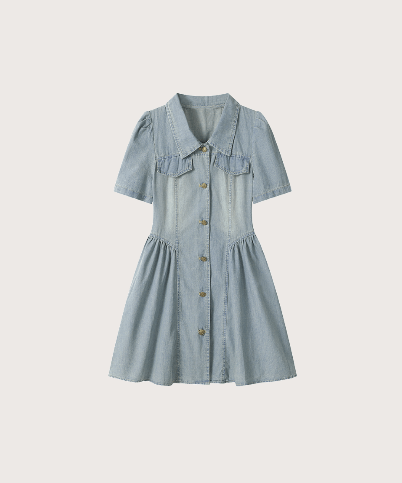 Narrow Waist Denim Skirt ナローウエストのデニムスカート - LOVE POMME POMME