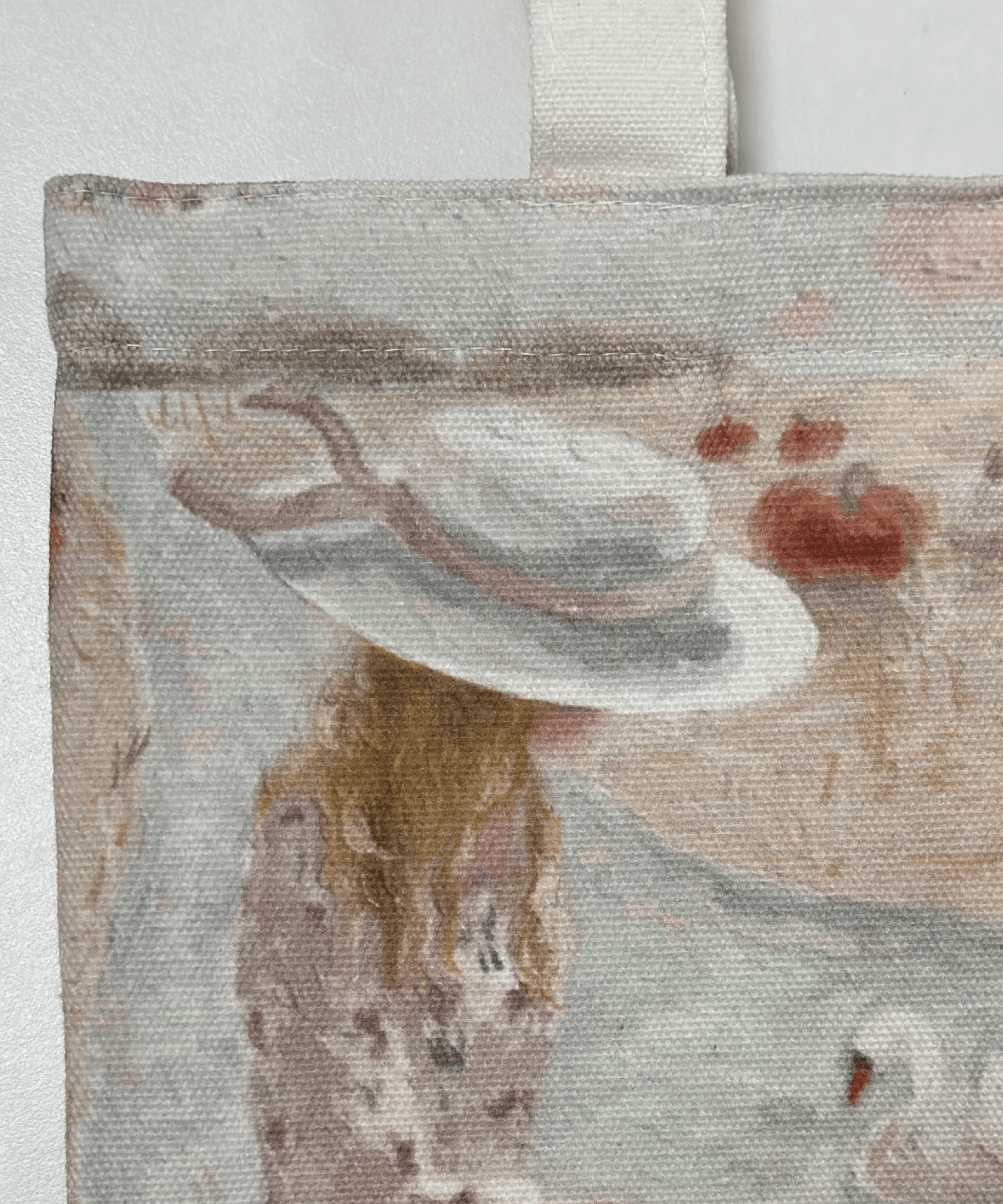 Oil Panting Tote Bag - LOVE POMME POMME