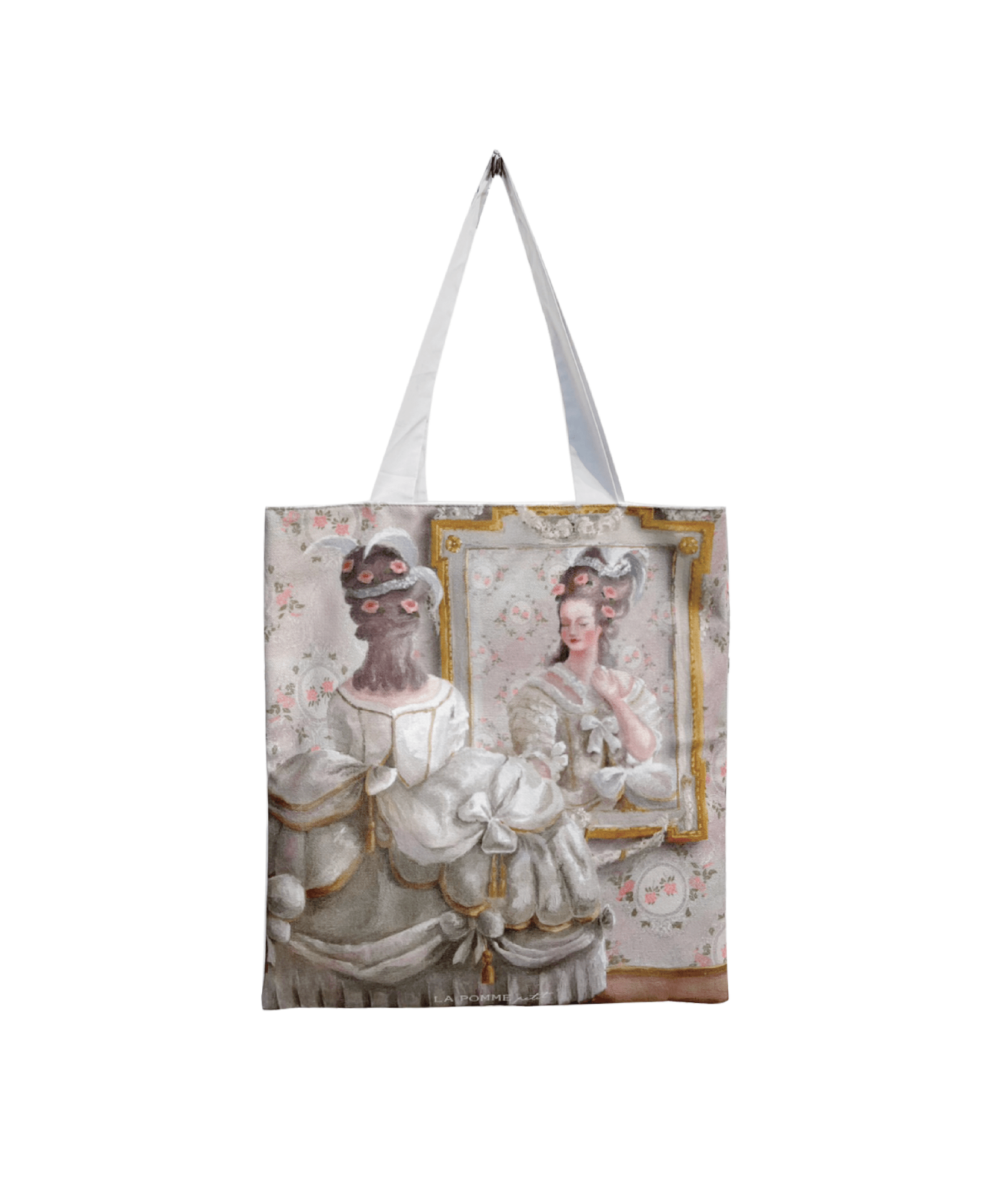 Oil Panting Tote Bag - LOVE POMME POMME