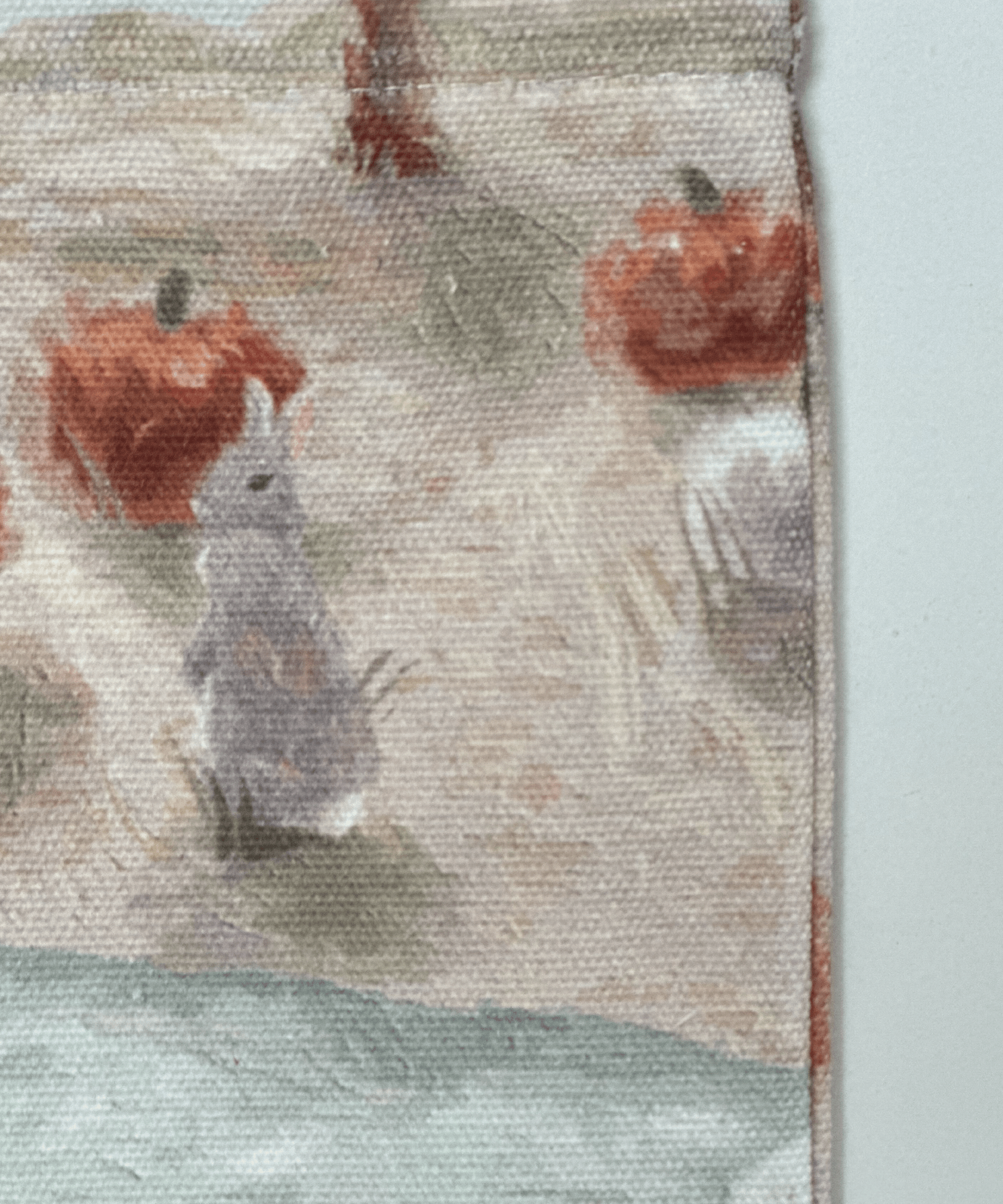 Oil Panting Tote Bag - LOVE POMME POMME