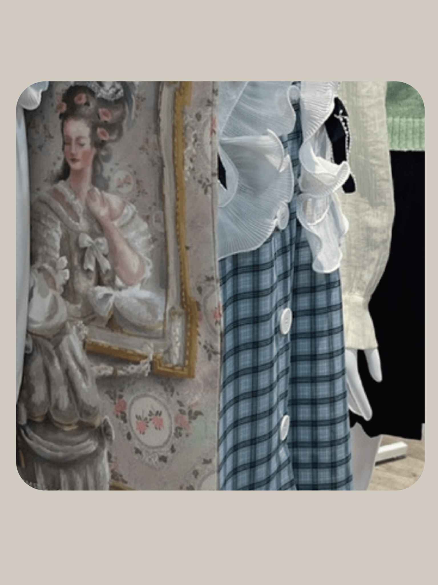 Oil Panting Tote Bag - LOVE POMME POMME