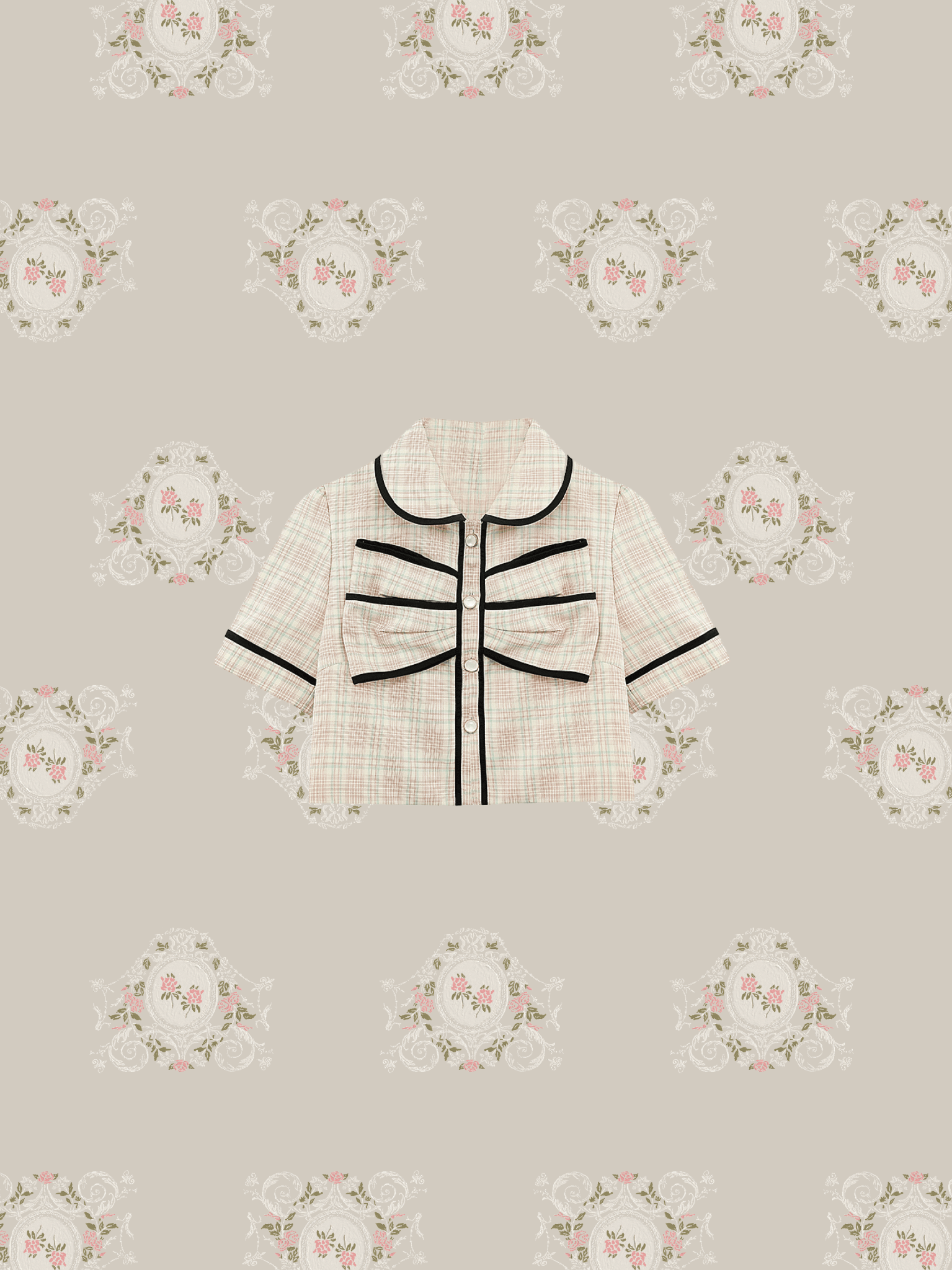 Pastel Check Set-Up - LOVE POMME POMME