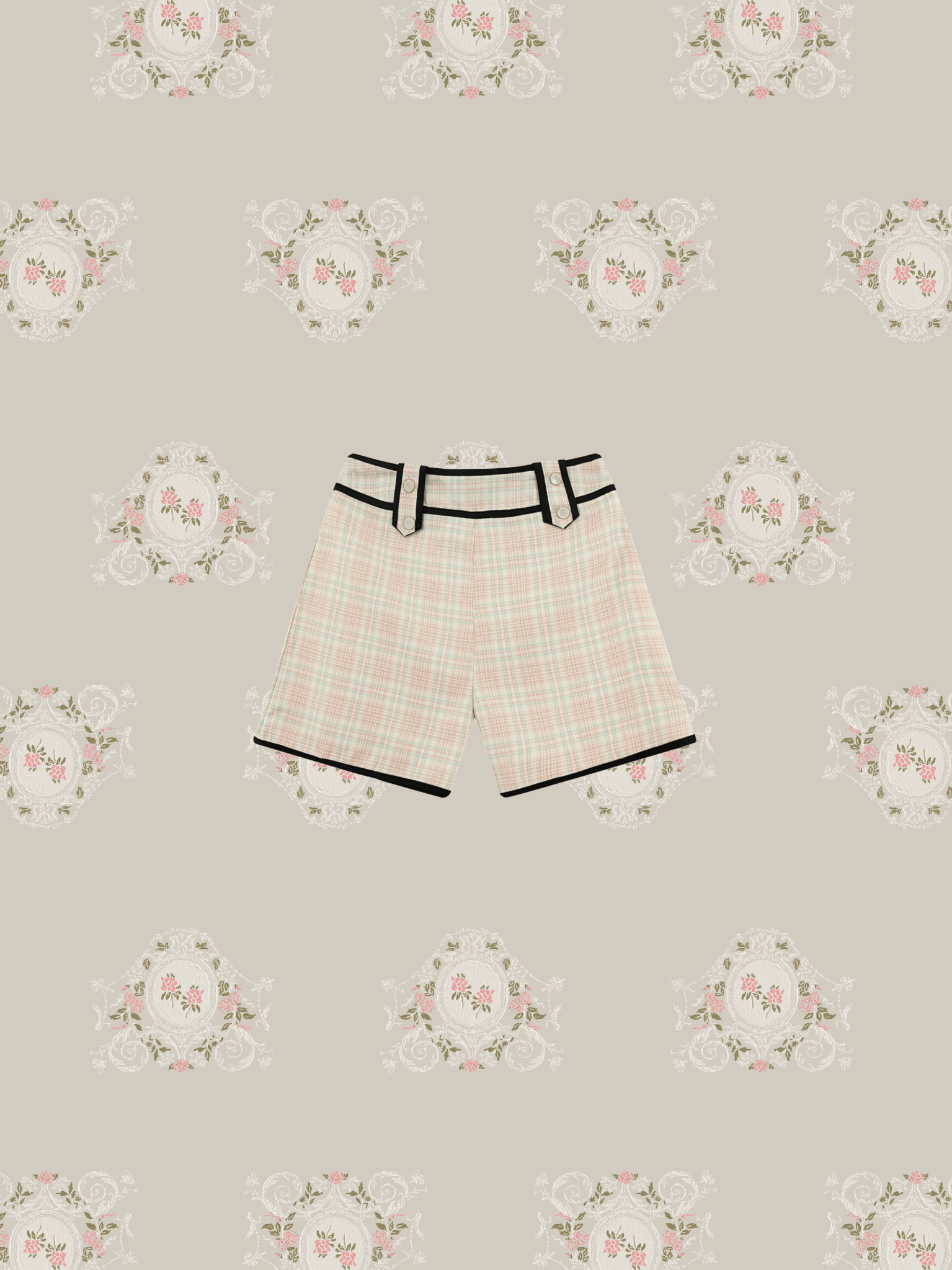Pastel Check Set-Up - LOVE POMME POMME