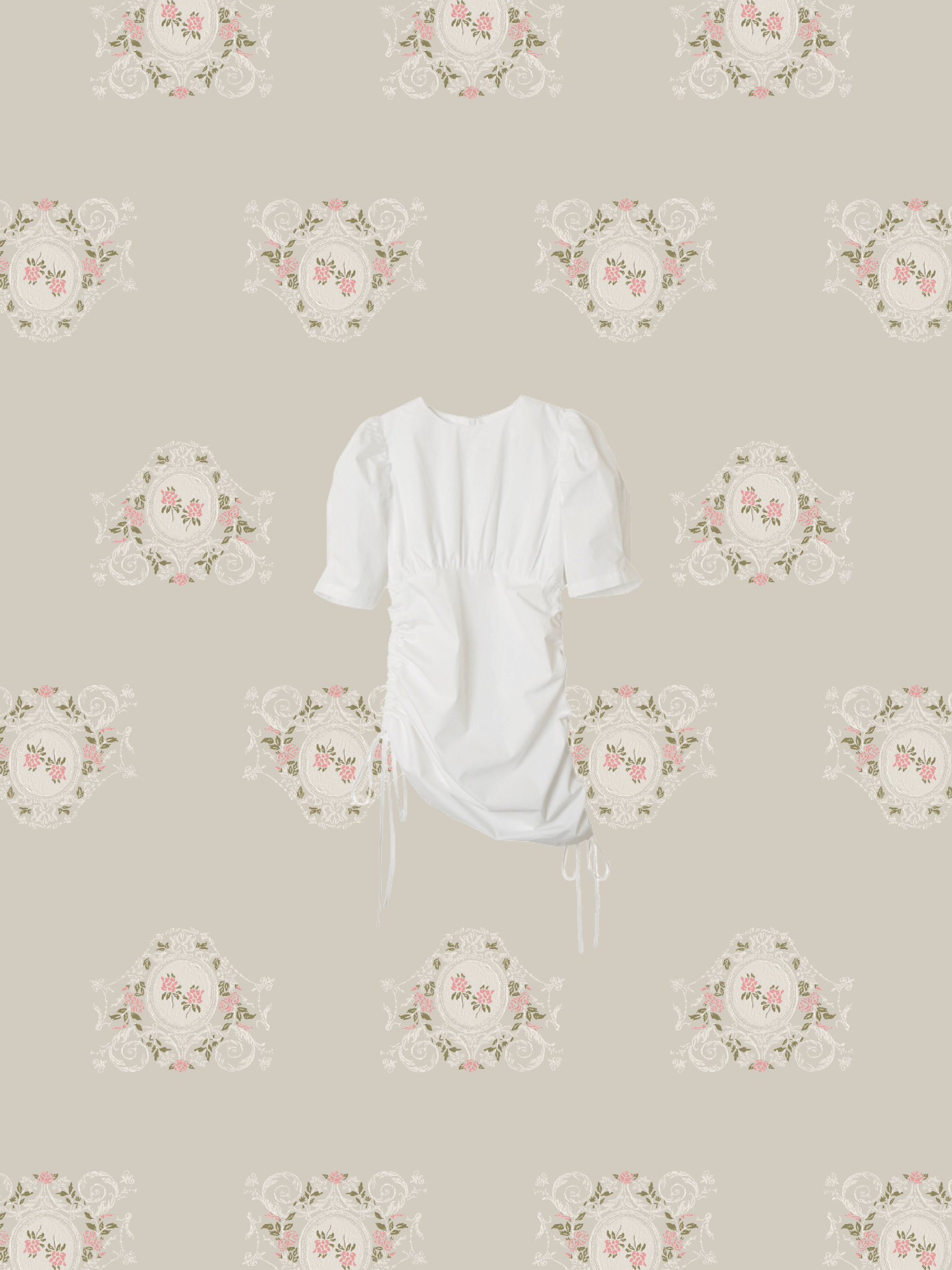 Shirring Gather Mini One Piece - LOVE POMME POMME