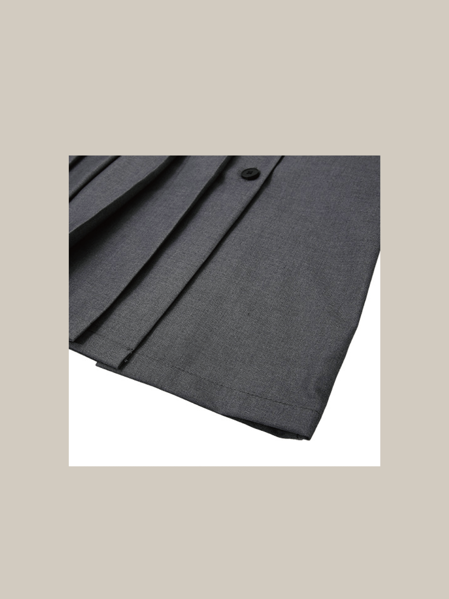 Side Button Pleats Skirt - LOVE POMME POMME