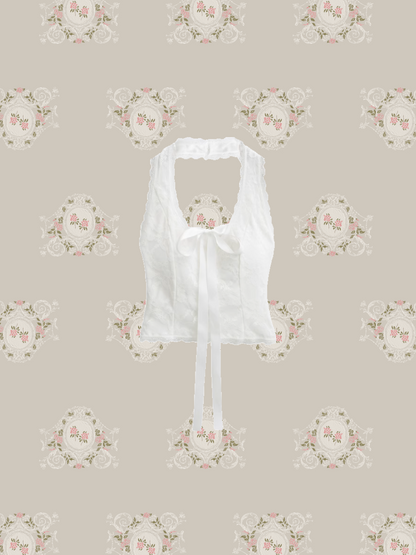 Romantic Lace Halter Top/ロマンティックレースホルタートップ