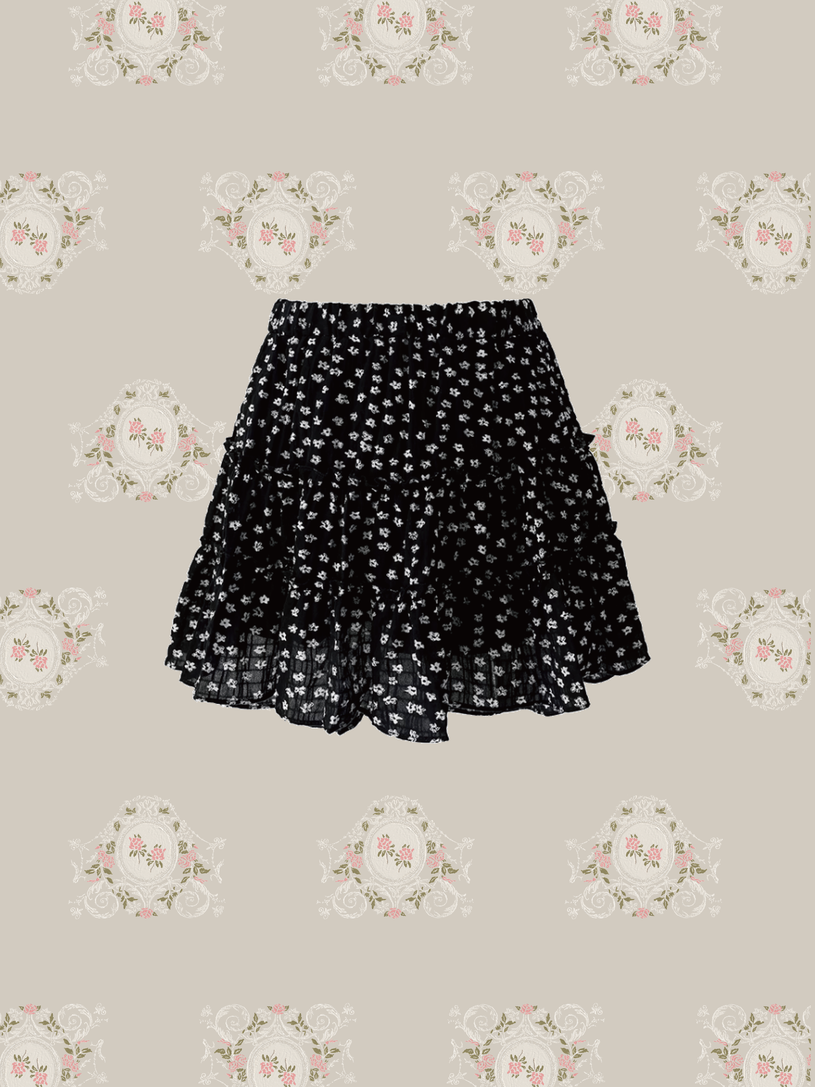 Floral Flare Skirt/花柄フレアスカート