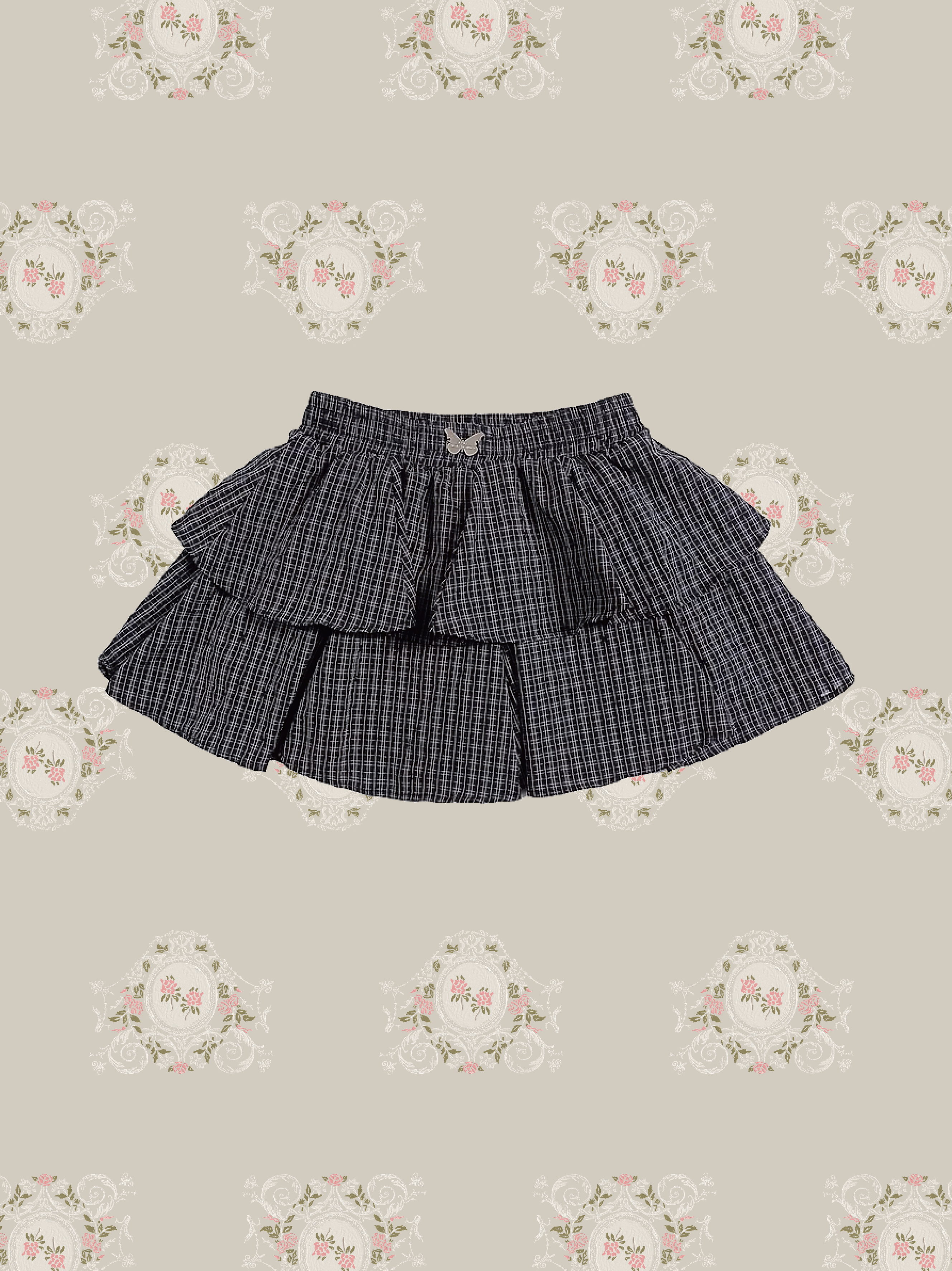 Peplum Layered Mini Skirt/ペプラムレイヤードミニスカート