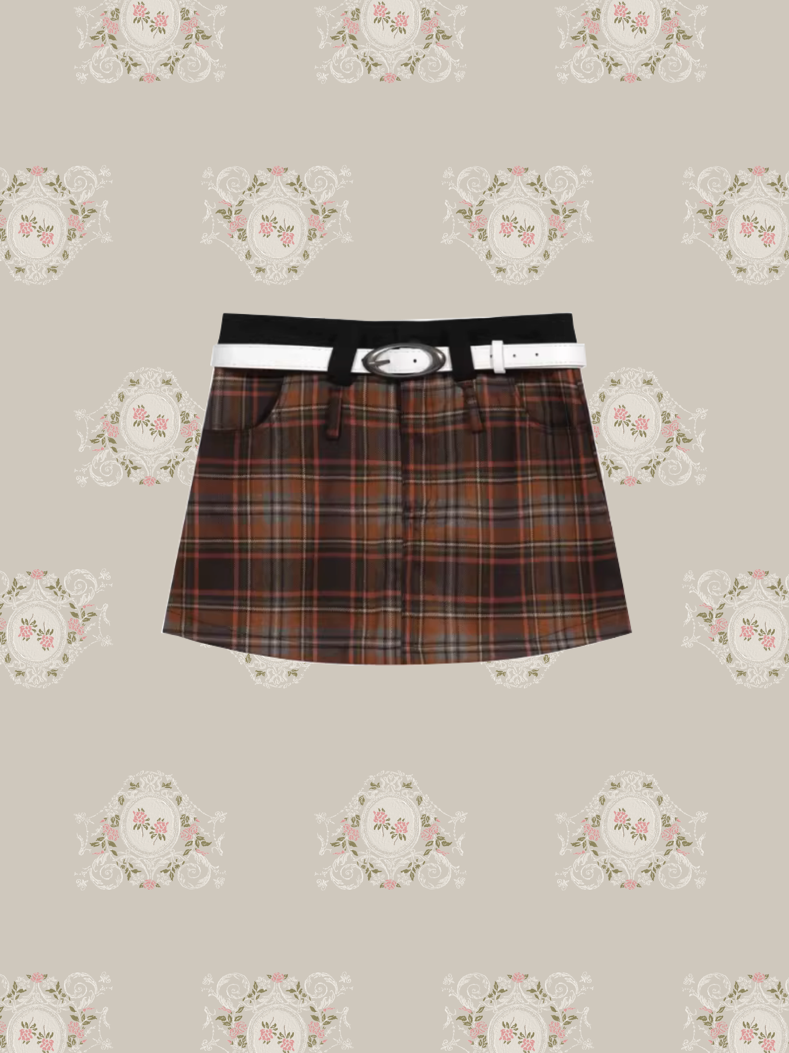 Vintage Check A-Type Mini Skirt/ヴィンテージチェックAタイプミニスカート