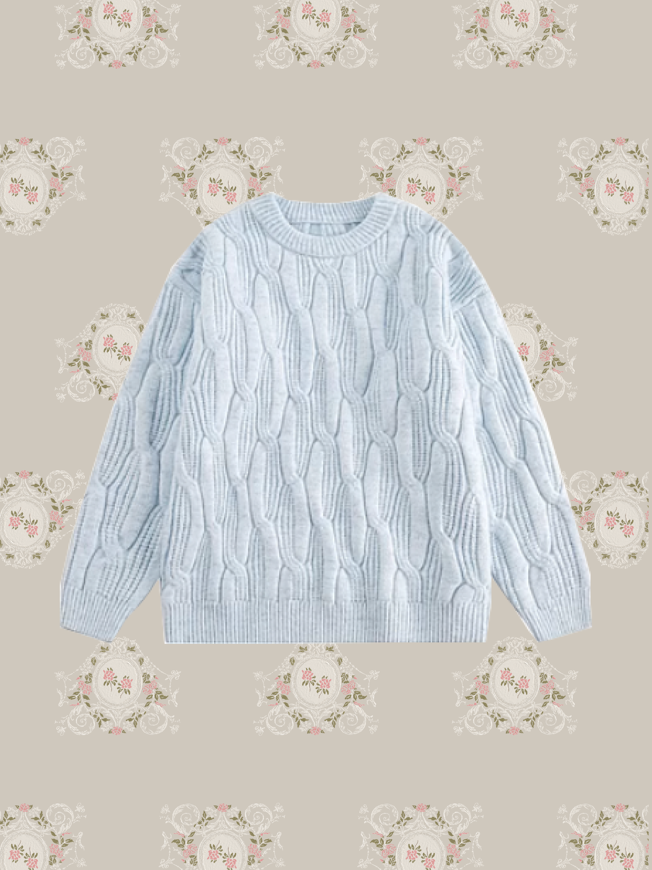 One Tone Rib Sweater/ワントーンリブセーター