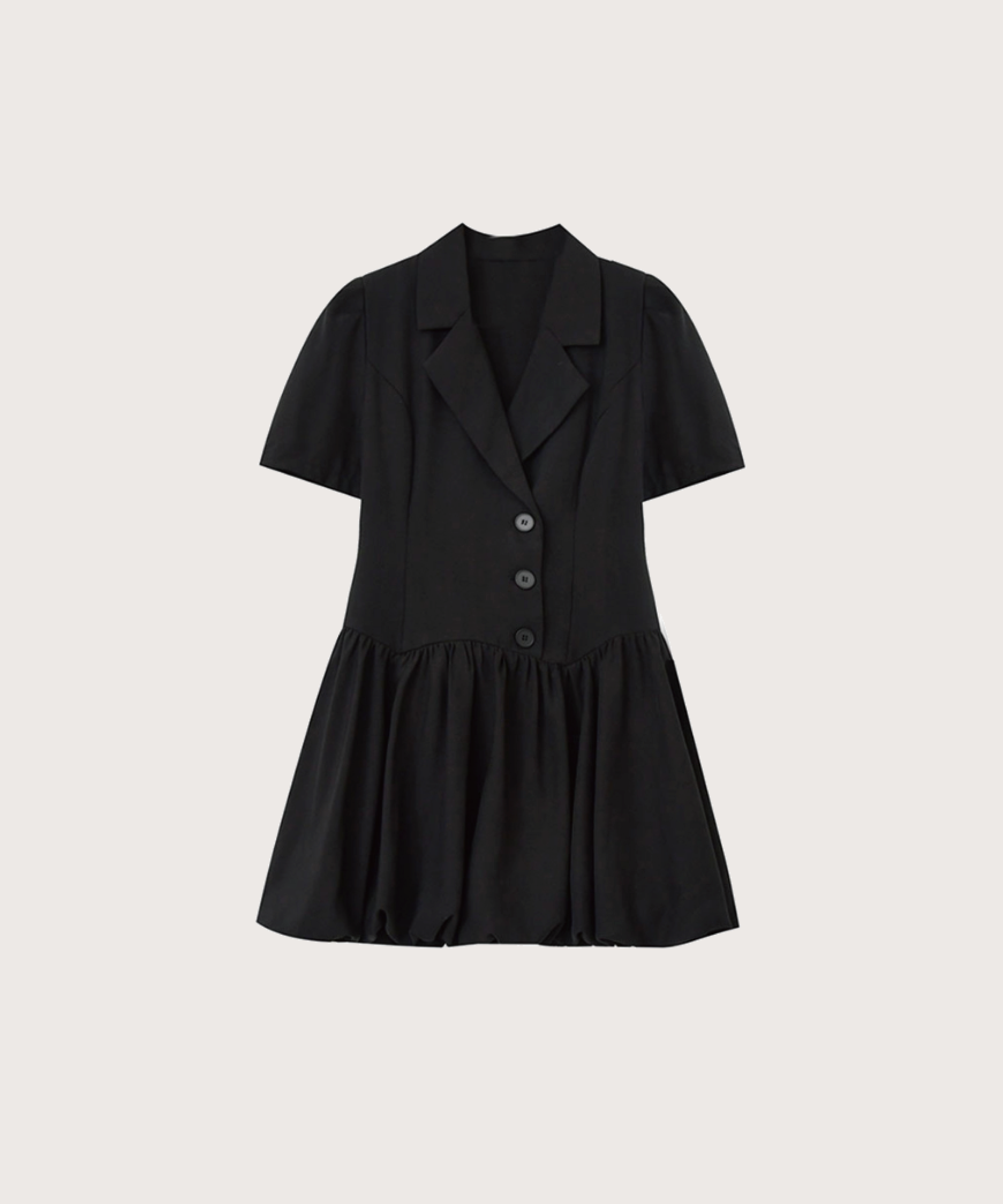 Waisted Blazer Pleats Dress 