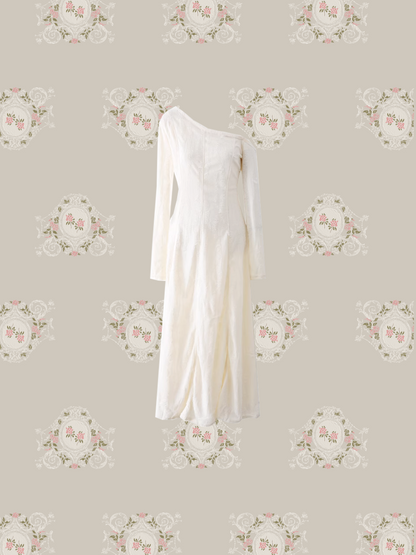Elegant One-shoulder Dress/エレガントワンショルダードレス