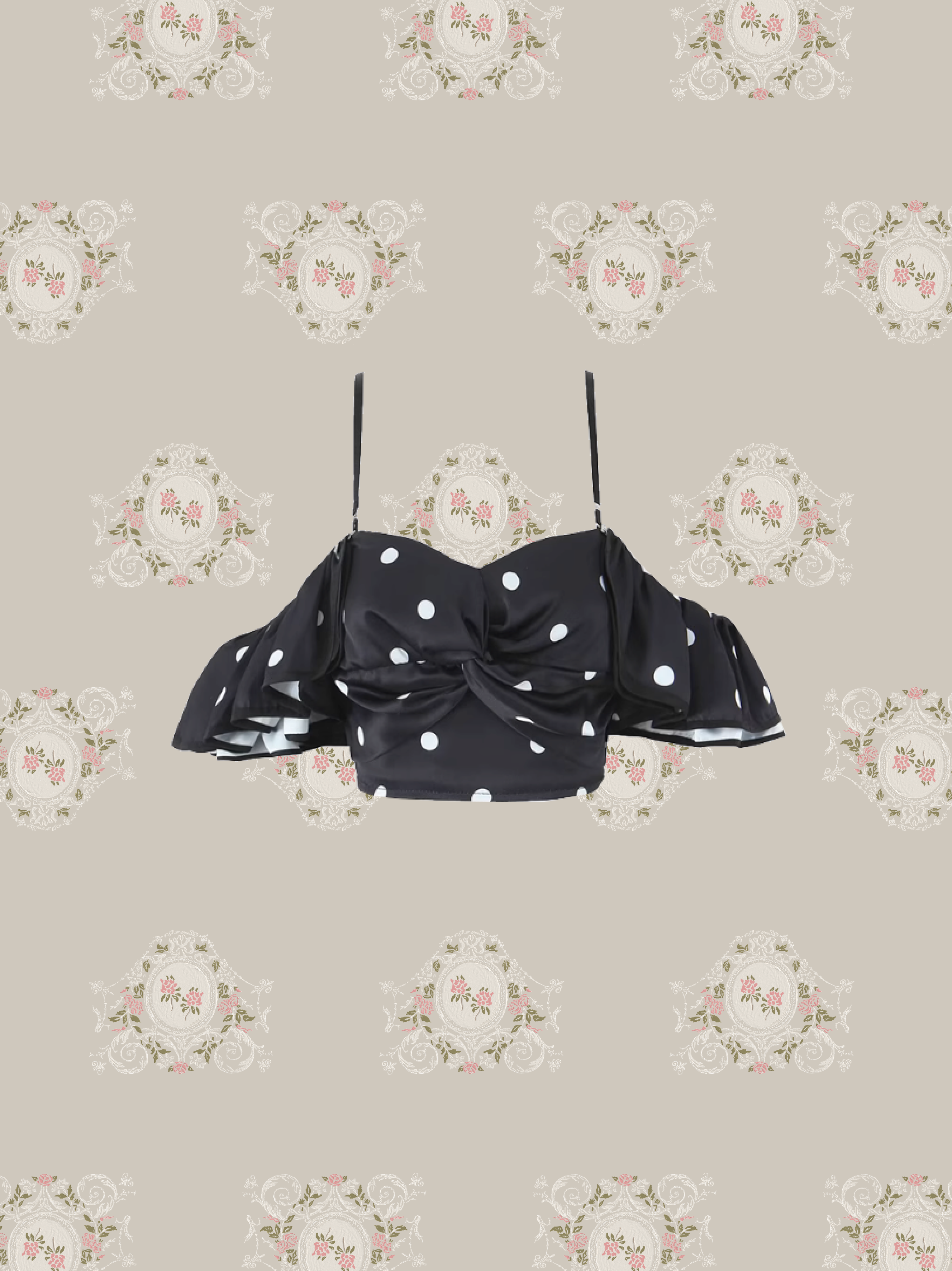 French Piping Dots Cami/フレンチパイピングドットキャミソール