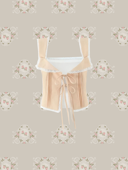 French Lace Up Cami Top/フレンチレースアップキャミソールトップ