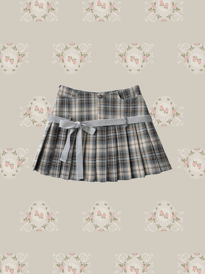 Preppy Style Plaid Mini Skirt 