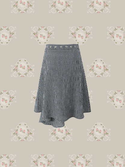 Asymmetry Plaid Skirt/アシンメトリーチェックスカート