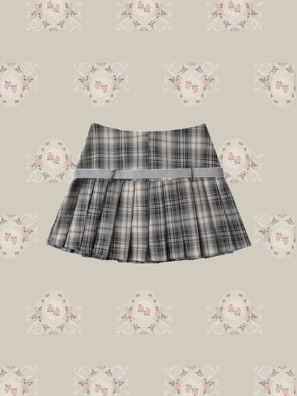 Preppy Style Plaid Mini Skirt 