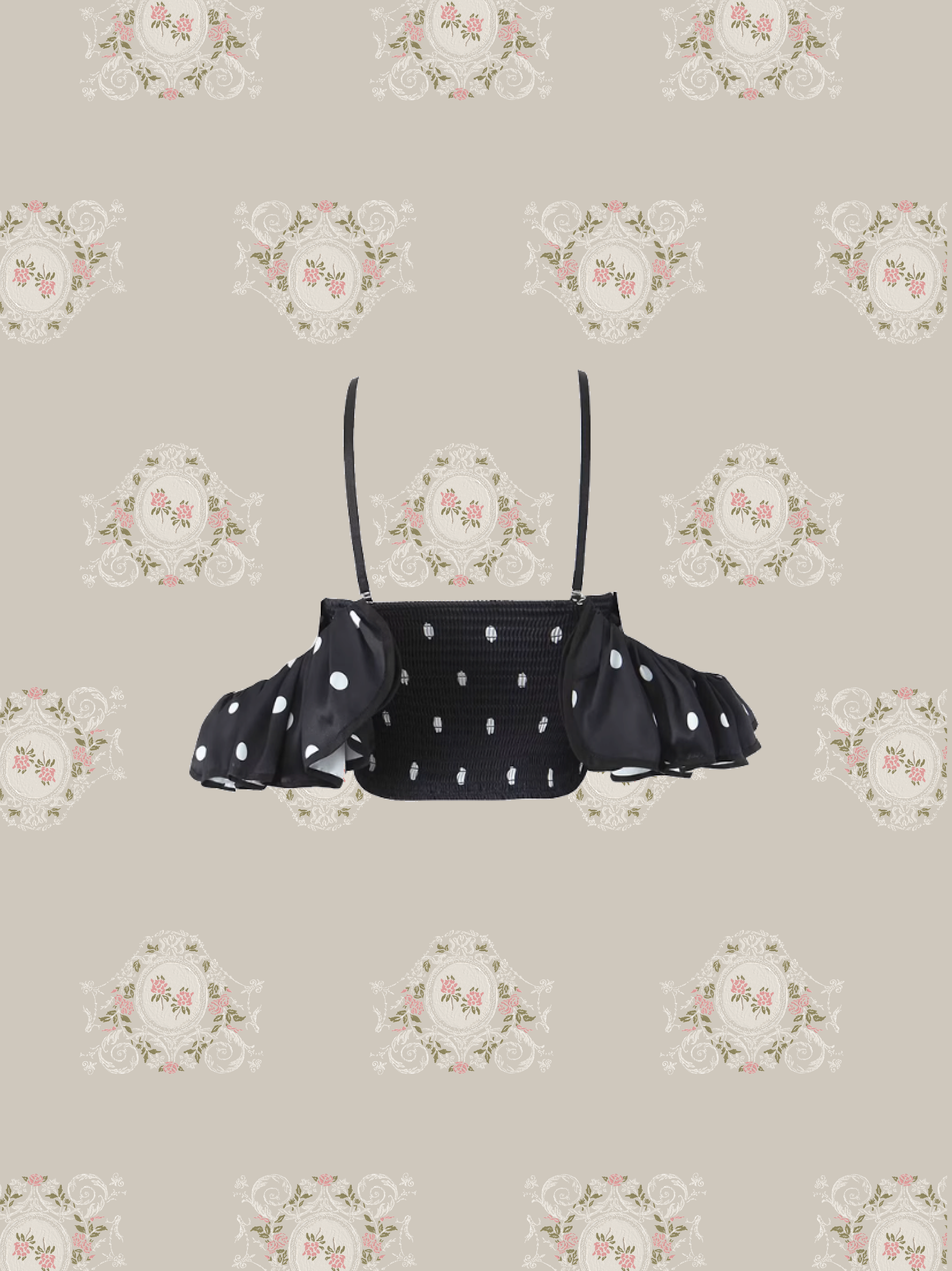 French Piping Dots Cami/フレンチパイピングドットキャミソール
