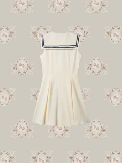 Sailor Collar Waisted One Piece/セーラーカラーウエストワンピース