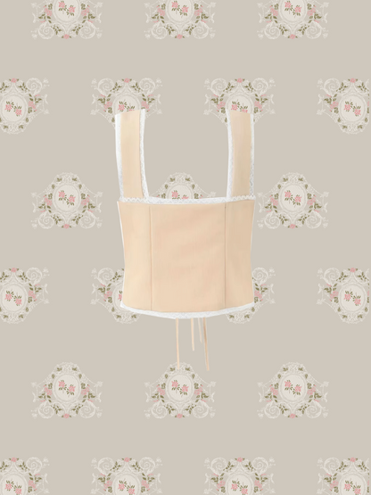 French Lace Up Cami Top/フレンチレースアップキャミソールトップ