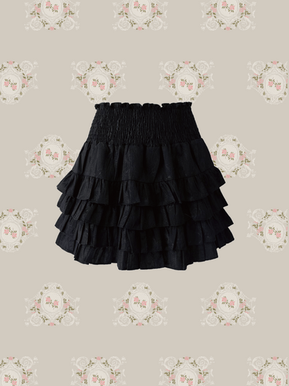 Flare Pleats High Waist Skirt 