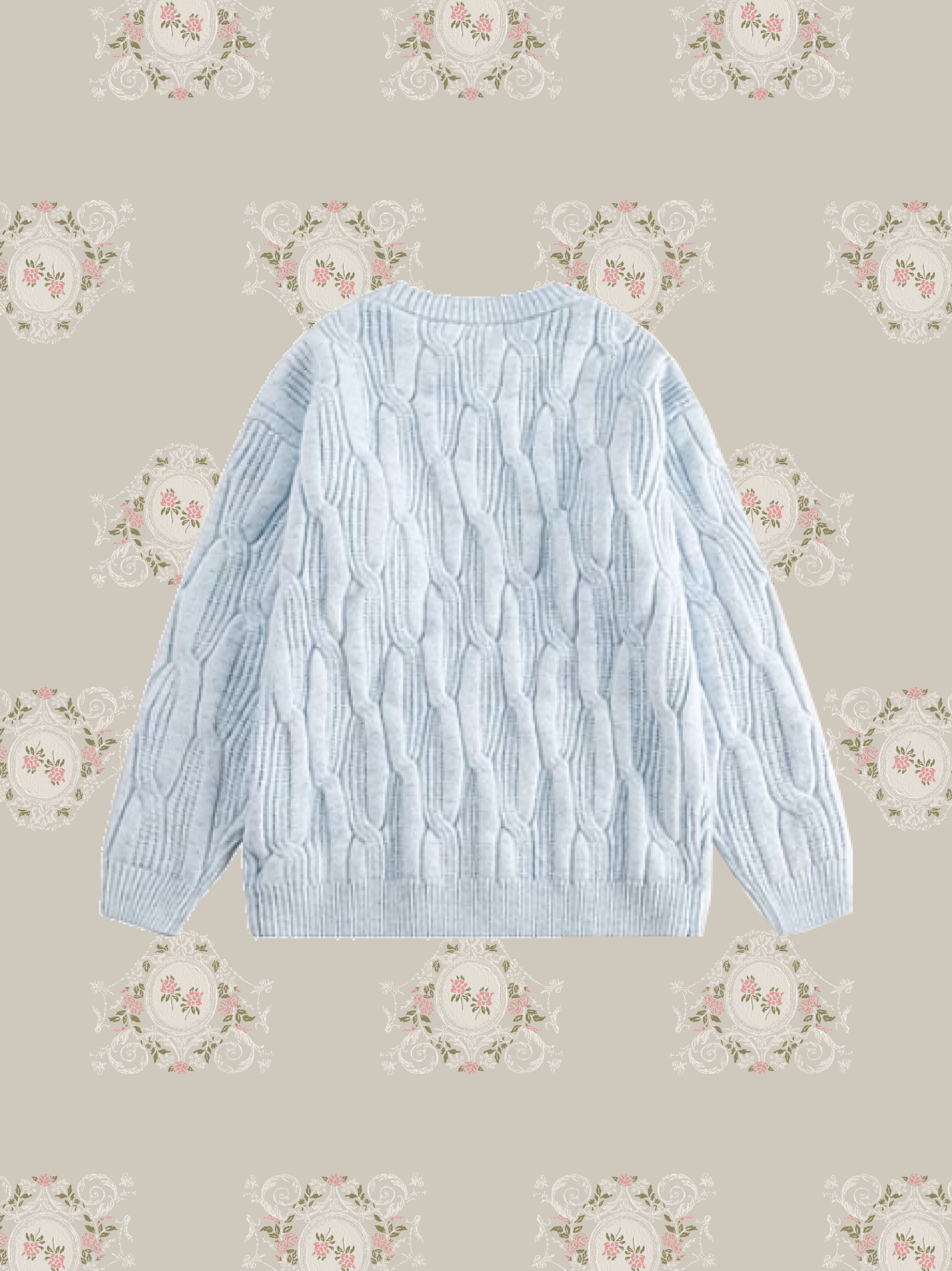 One Tone Rib Sweater/ワントーンリブセーター